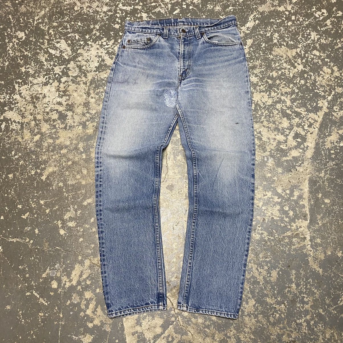 Levi's × Vintage Vintage Levi’s 505 Straight Fit Blue Denim Jeans USA 80s Size US 32 / EU 48 - 9 Thumbnail