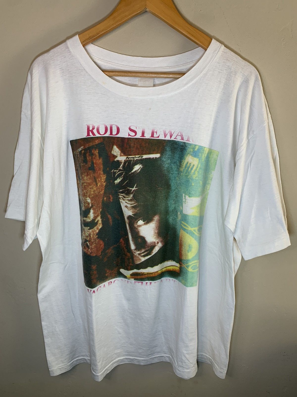 *RARE* Vintage 1991 Rod Stewart Vagabond Heart Tour T-Shirt