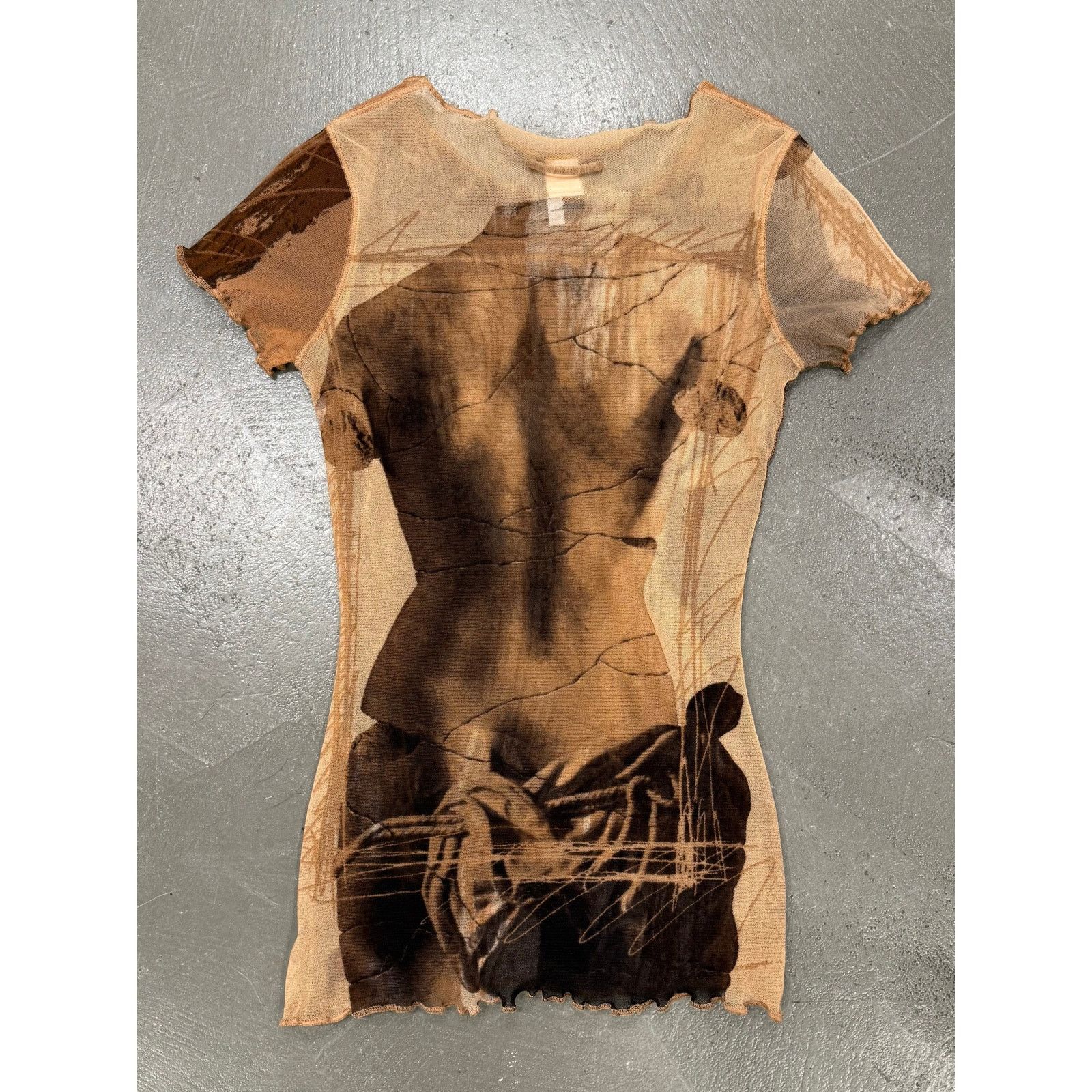 Jean Paul Gaultier 1999 Jean Paul Gaultier Venus de Milo mesh t-shirt Size M / US 6-8 / IT 42-44 - 2 Thumbnail