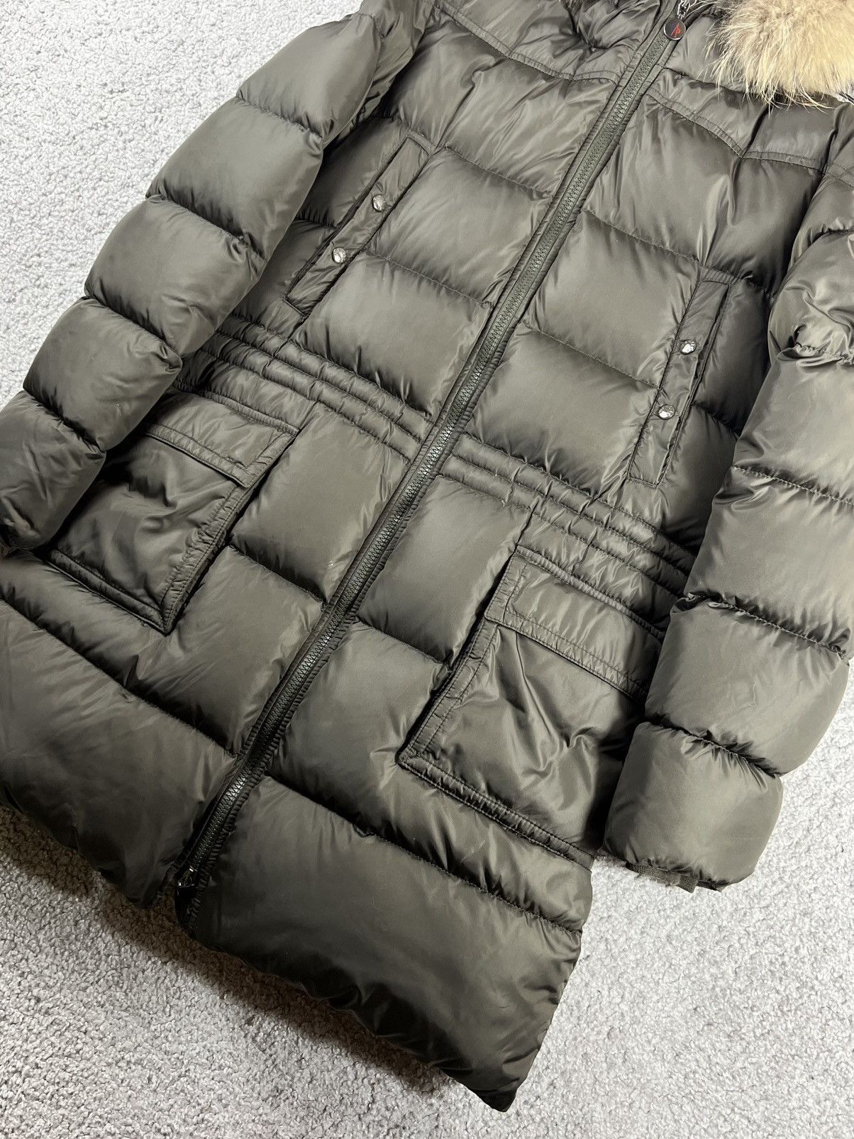 Moncler Moncler Racoon Fur Green Gueran Parka Size 1 Size S / US 4 / IT 40 - 3 Thumbnail