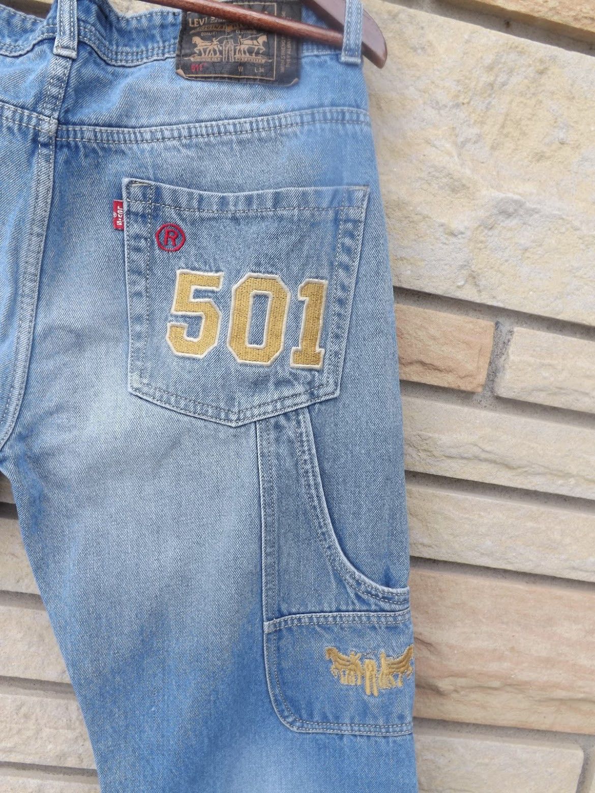 Levi's Vintage Clothing Vintage Levi’s 501 Embroidered Denim Jeans Size US 32 / EU 48 - 3 Thumbnail