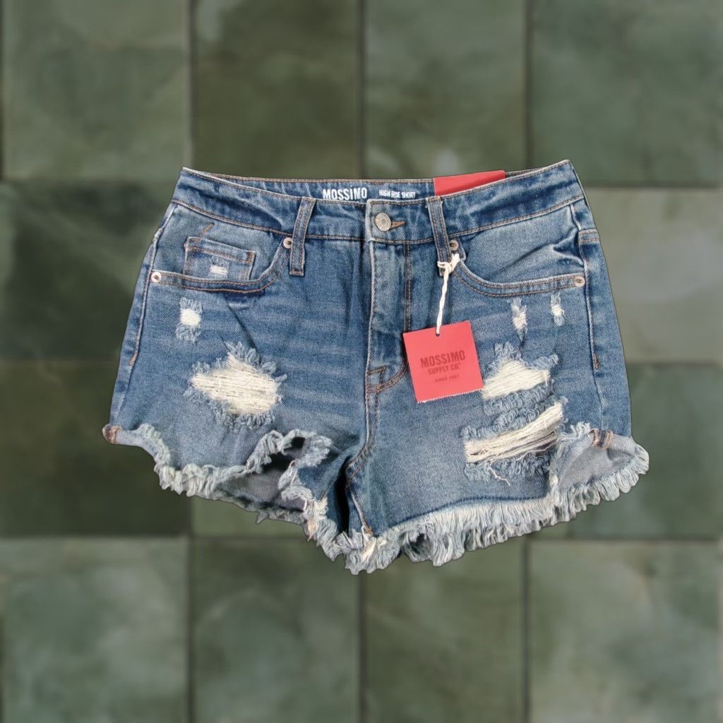 Mossimo Mossimo Cut Off Shorts Women 4 Blue Jorts Distressed Biker Daisy Duke Booty NEW Shirt Category? Size 27" / US 4 / IT 40 - 1 Thumbnail