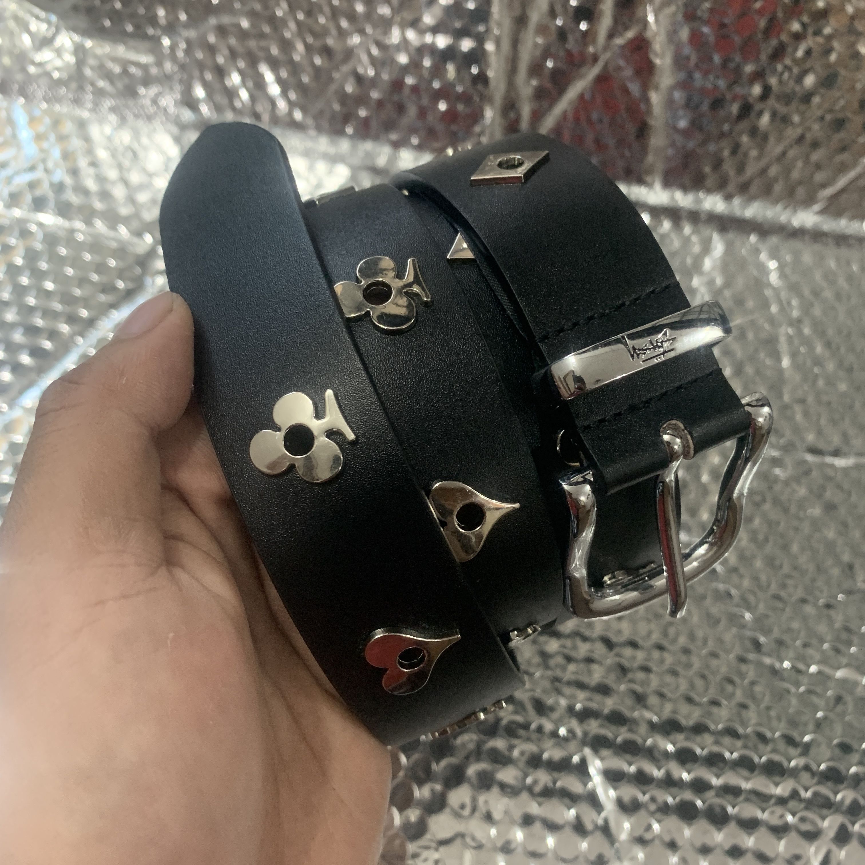 stussy gator leather dress belt Stussy B36