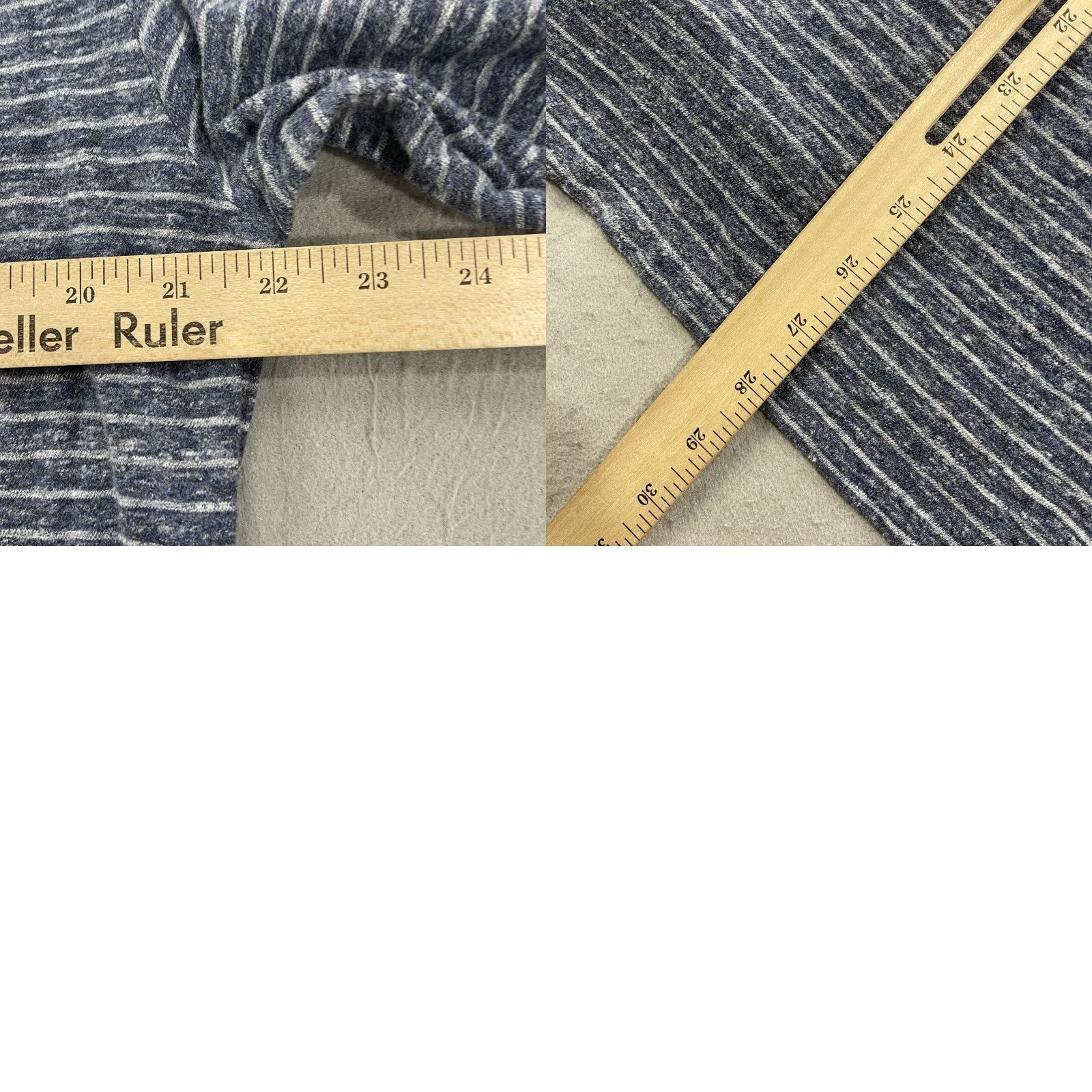 Faherty Faherty Shirt Mens Large Blue Striped Long Sleeve Polo Organic Cotton Casual Size US L / EU 52-54 / 3 - 8 Thumbnail