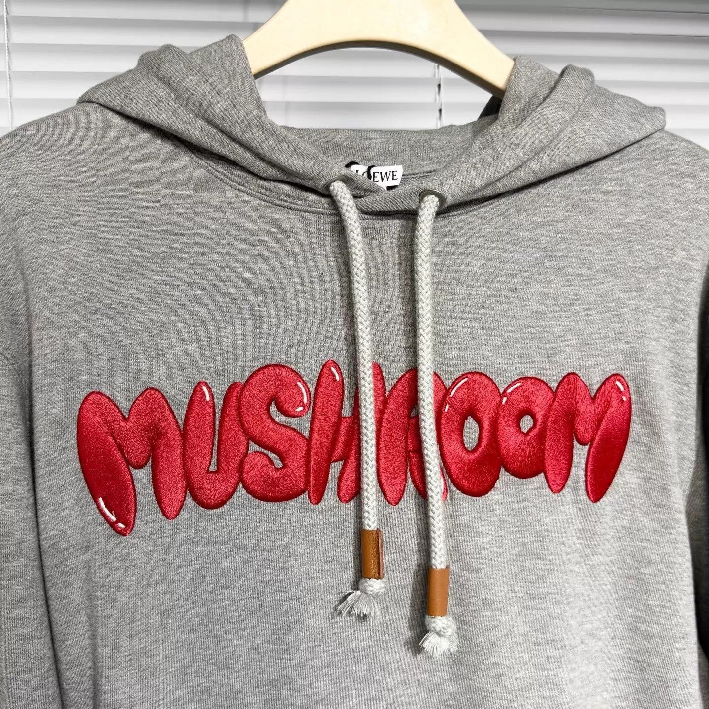 Loewe Gray 'MUSHROOM' Graphic Hooded Sweatshirt M Size US M / EU 48-50 / 2 - 3 Thumbnail