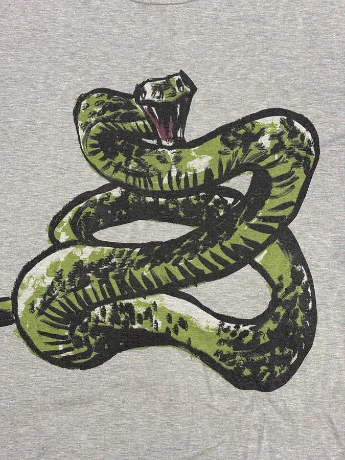 Balenciaga SS2016 Balenciaga Grey Snake T-Shirt Size US M / EU 48-50 / 2 - 7 Thumbnail