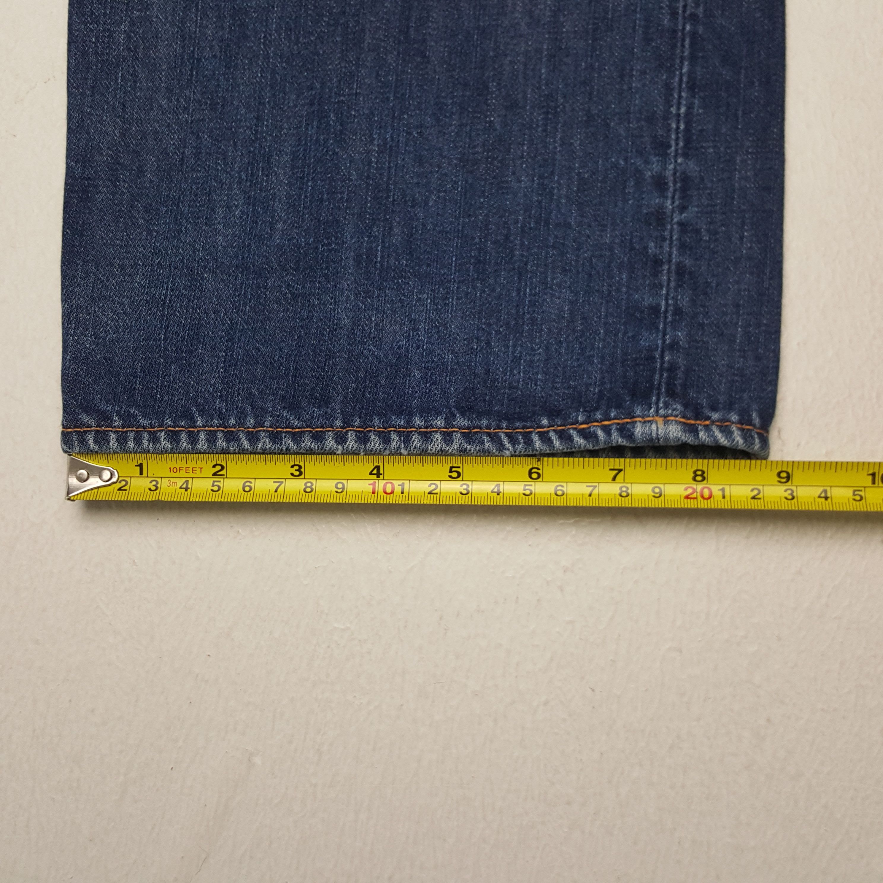 Japanese Brand × Vintage Vintage Evisu Yamane Selvedge Custom Art Logo Denim Jeans Size US 32 / EU 48 - 11 Thumbnail