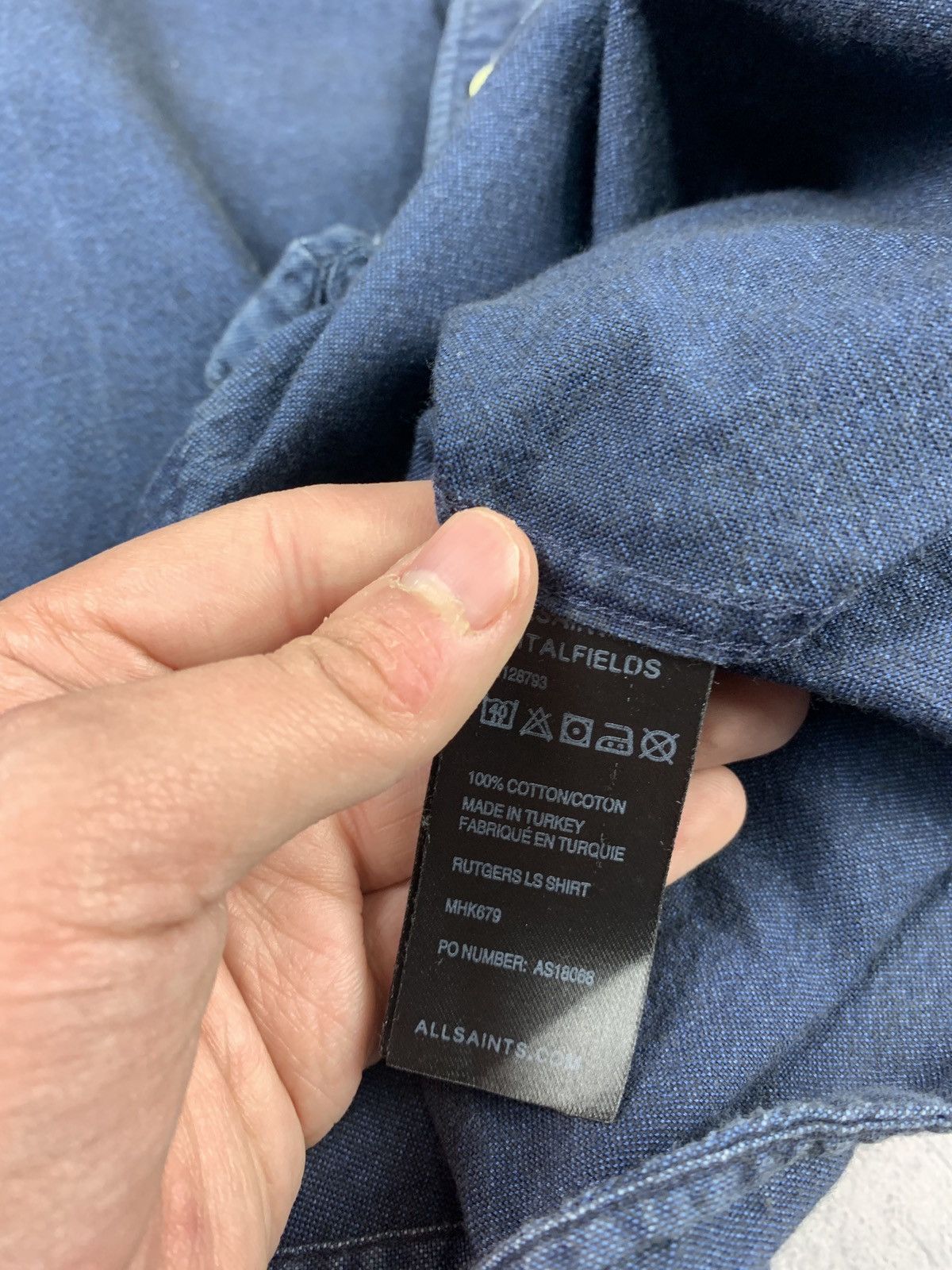 Allsaints Allsaints luxury pocket shirt designer casual Size US XXL / EU 58 / 5 - 7 Thumbnail