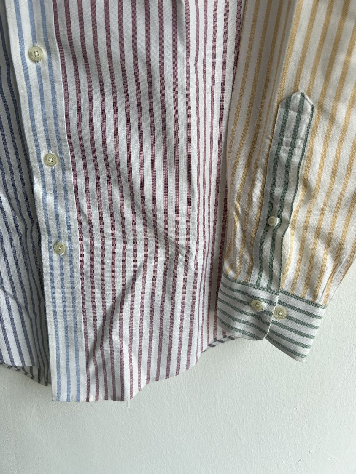 Brooks Brothers Brooks Brothers Beauty Pastel Patchwork Striped Oxford Shirt Size US S / EU 44-46 / 1 - 5 Thumbnail