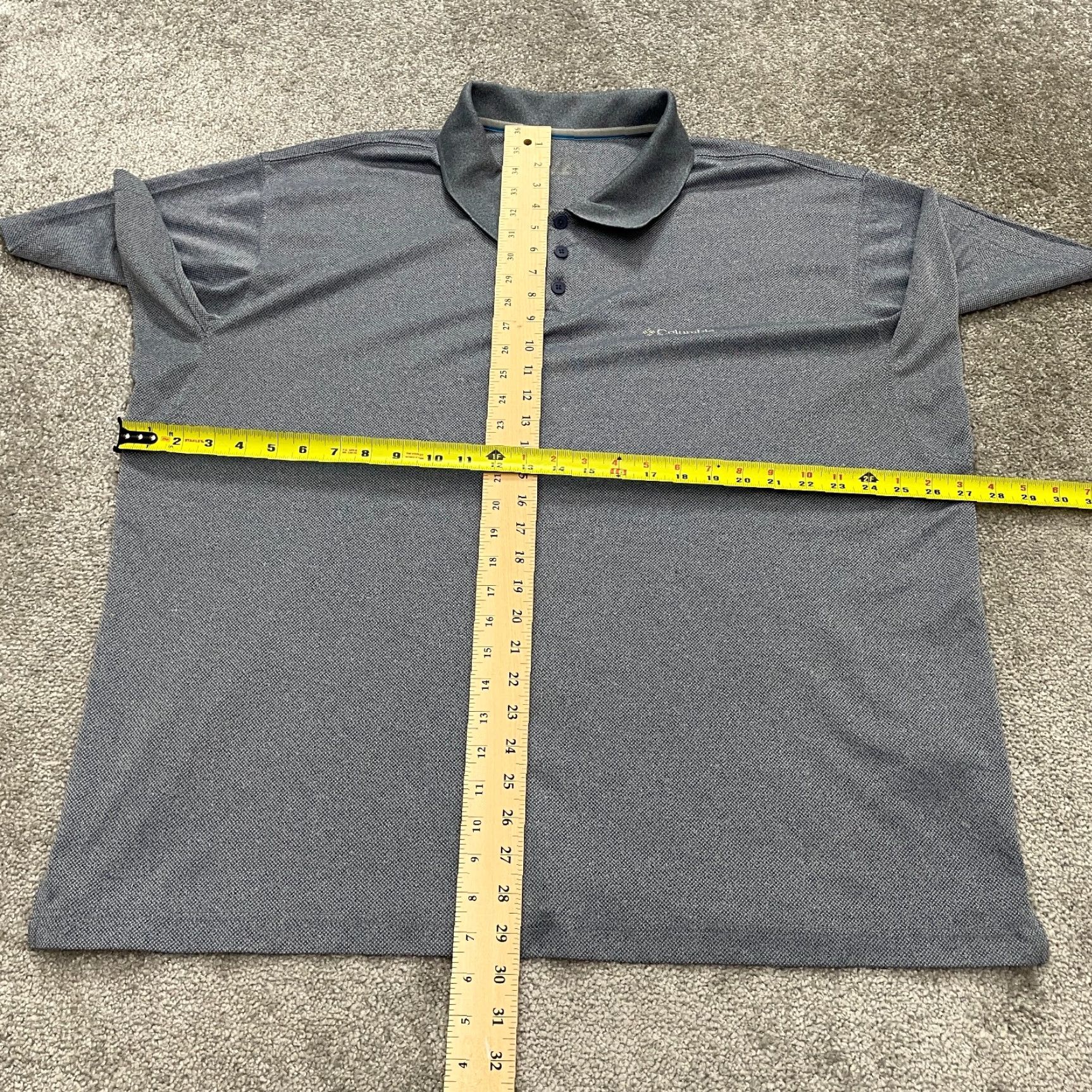 Vintage Columbia Utilizer Polo Shirt Mens XXL Blue Short Sleeve Outdoor Fishing Casual Shirts Polo Button-Down Collared Shirt Men Size US XXL / EU 58 / 5 - 7 Thumbnail