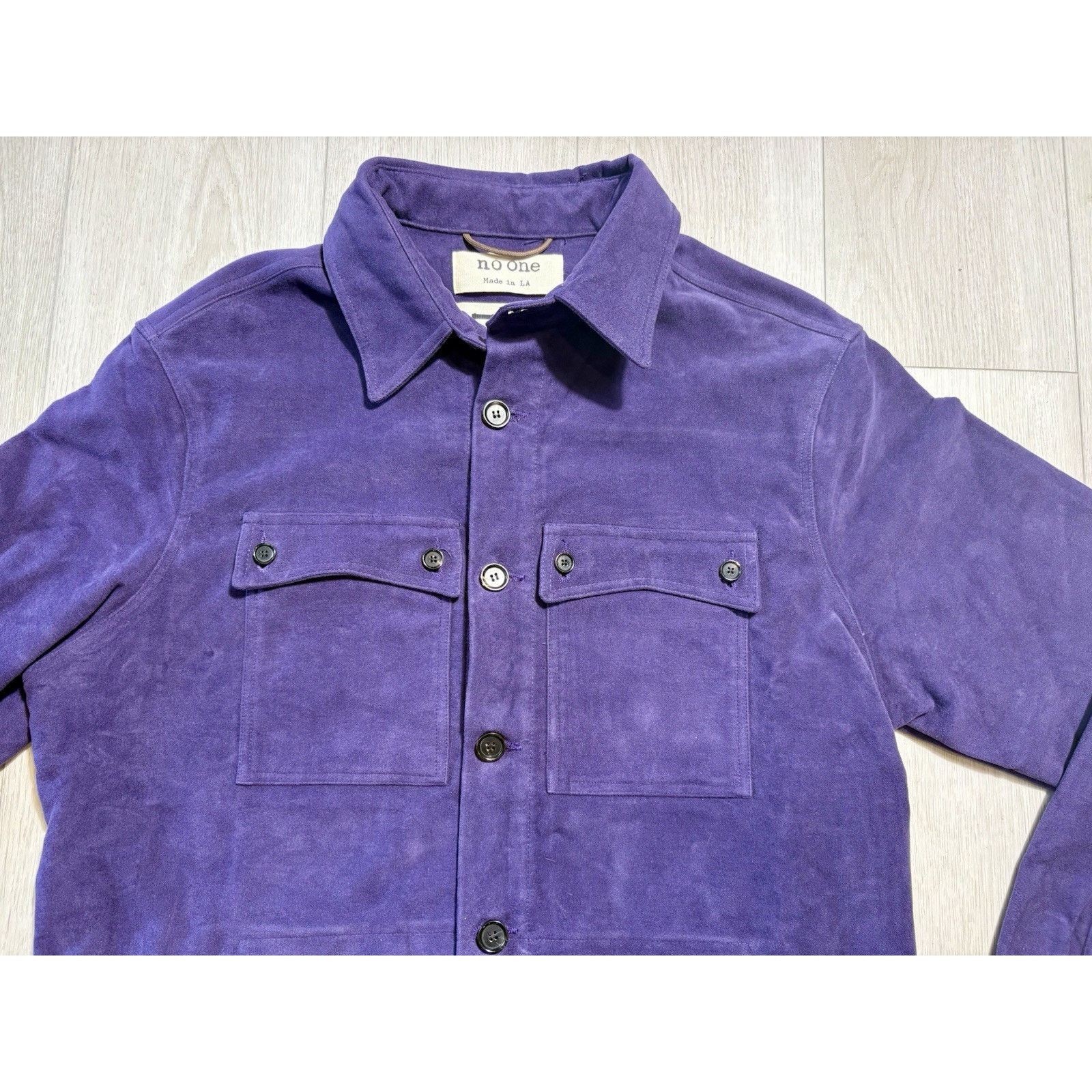 Other No One LA Purple “Respite” Floral Shirt Jacket Men’s XL RARE Size US XL / EU 56 / 4 - 10 Thumbnail