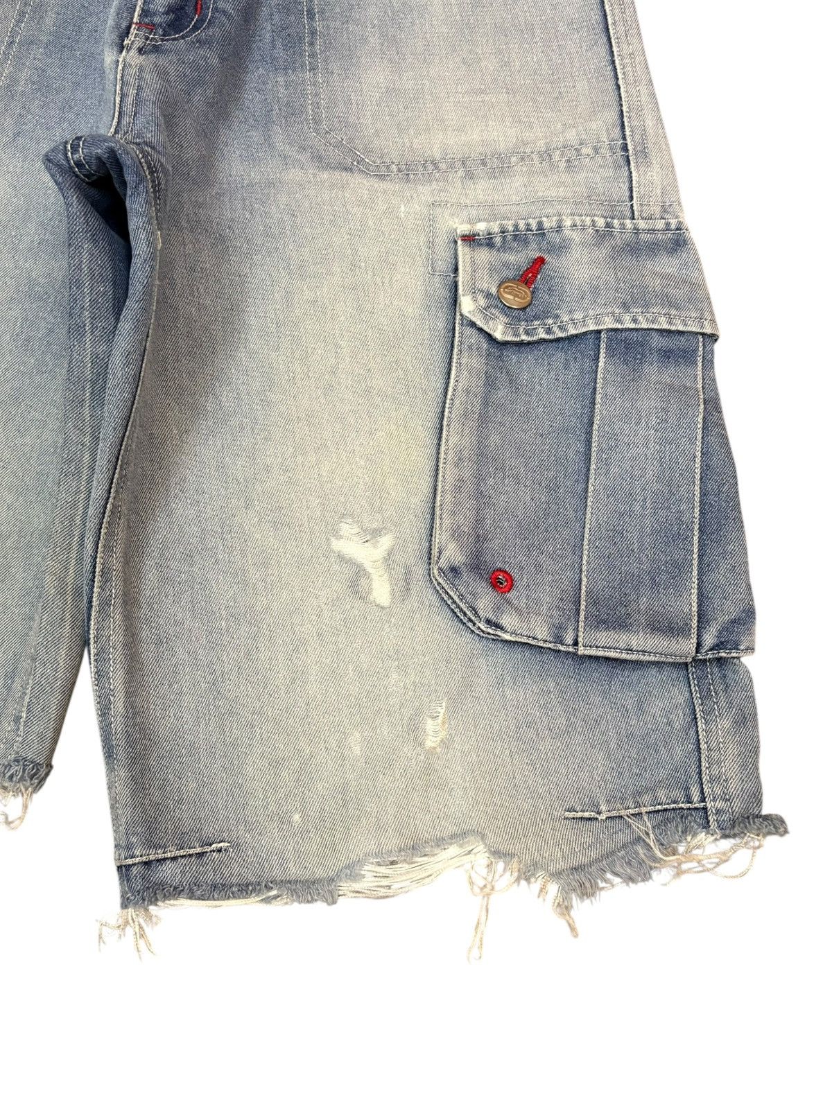 Ecko Unltd. Vintage Ecko Distressed Cargo Loose Jeans Size US 28 / EU 44 - 6 Thumbnail