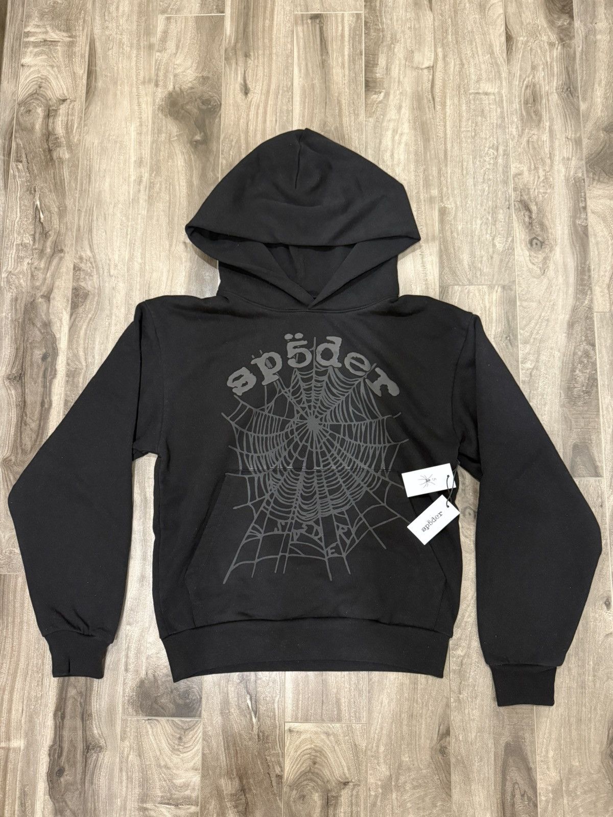 Sp5der Sp5der Phantom Web Black Hoodie Size US S / EU 44-46 / 1 - 1 Thumbnail