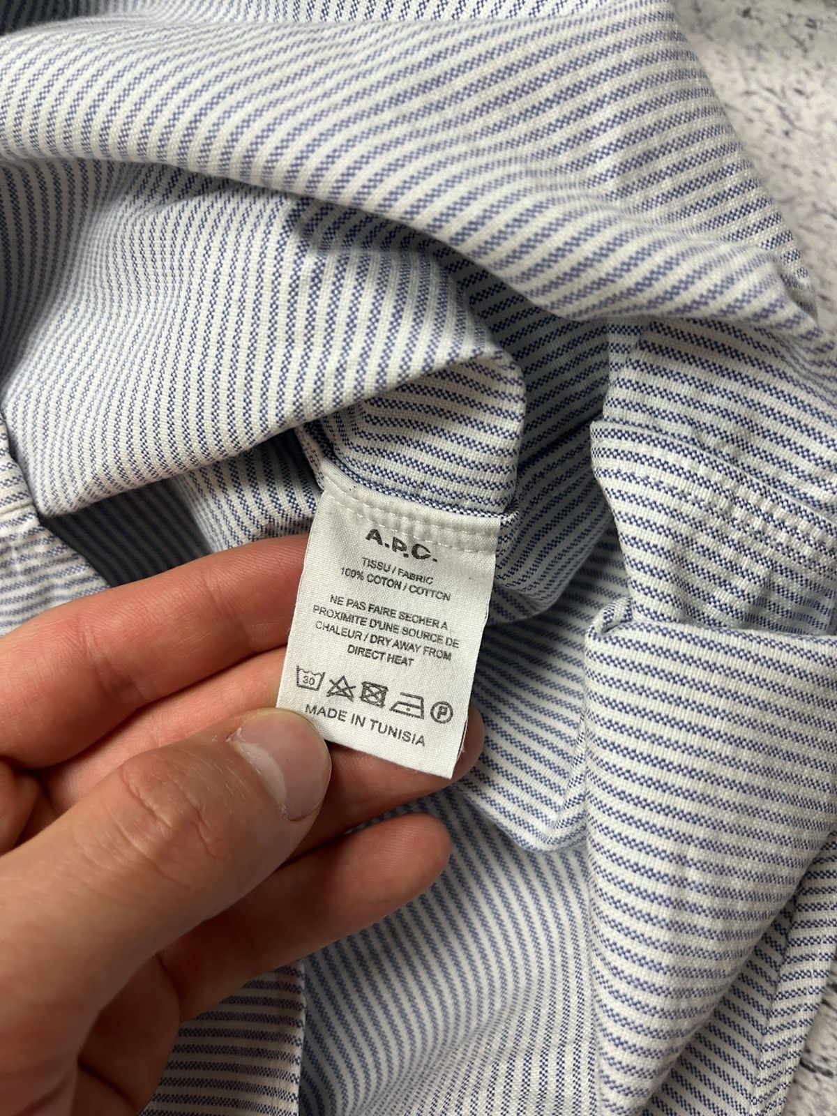 A.P.C. A.P.C. Rue Madame Paris Striped Button-Up L/S Shirt 2010s Size US S / EU 44-46 / 1 - 8 Thumbnail