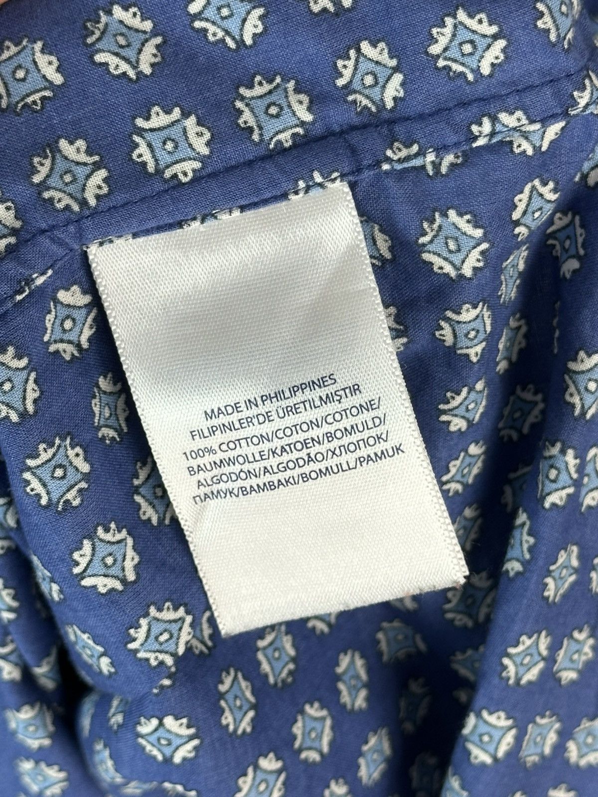 Polo Ralph Lauren Ralph Lauren Blue Cotton Long Sleeve Men’s Patterned Shirt Size US L / EU 52-54 / 3 - 10 Thumbnail