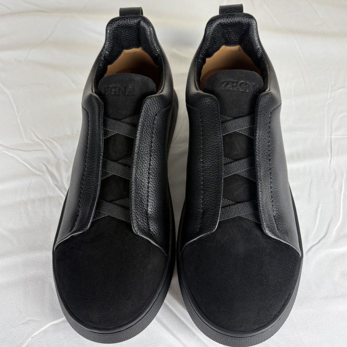 Other Zegna Men’s Triple Black Suede & Leather Low-Top Sneaker Size US 10.5 / EU 43-44 - 1 Thumbnail