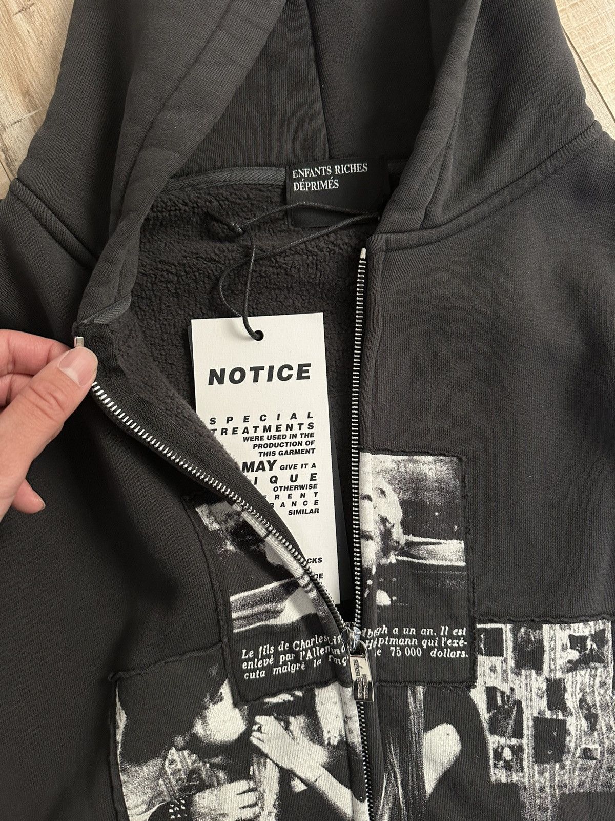 Enfants Riches Deprimes ERD x Maxfield Assemblage 4.5 Year War Zip Up Hoodie Size US L / EU 52-54 / 3 - 2 Thumbnail