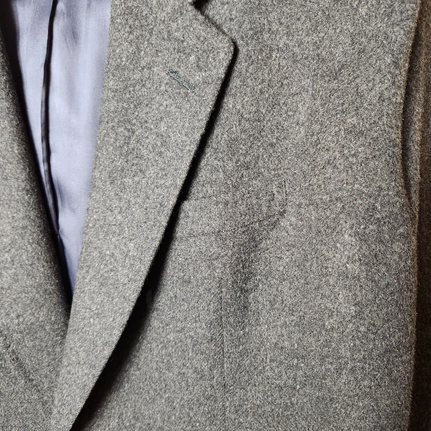 Camel Graham & Gunn Vintage Union Made 100% Camel Hair Overcoat Charcoal Gray 42 Overcoat Size US L / EU 52-54 / 3 - 4 Thumbnail