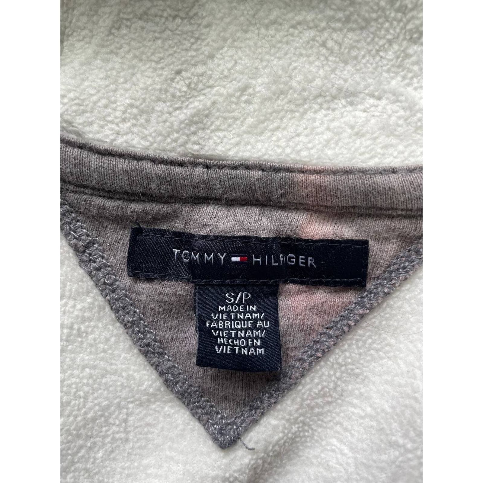 Tommy Hilfiger Vintage Tommy Hilfiger White Full-Zip Fleece Hoodie Size S Size S / US 4 / IT 40 - 8 Thumbnail
