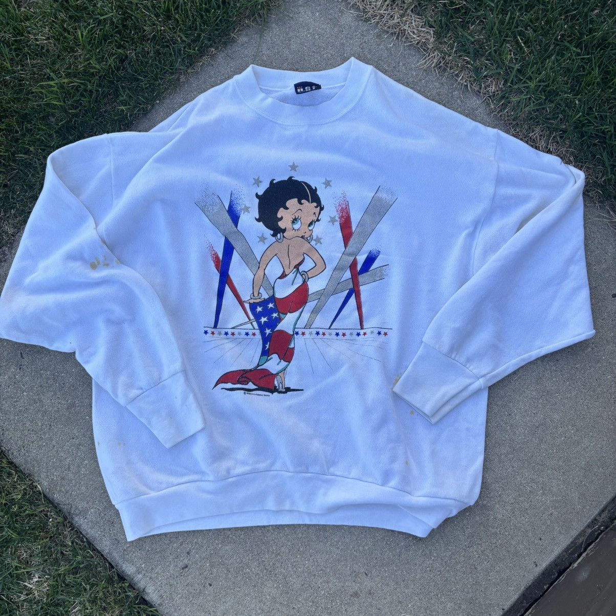 Cartoon Network × Vintage Vintage Betty Boop USA Crewneck Size US XL / EU 56 / 4 - 1 Thumbnail