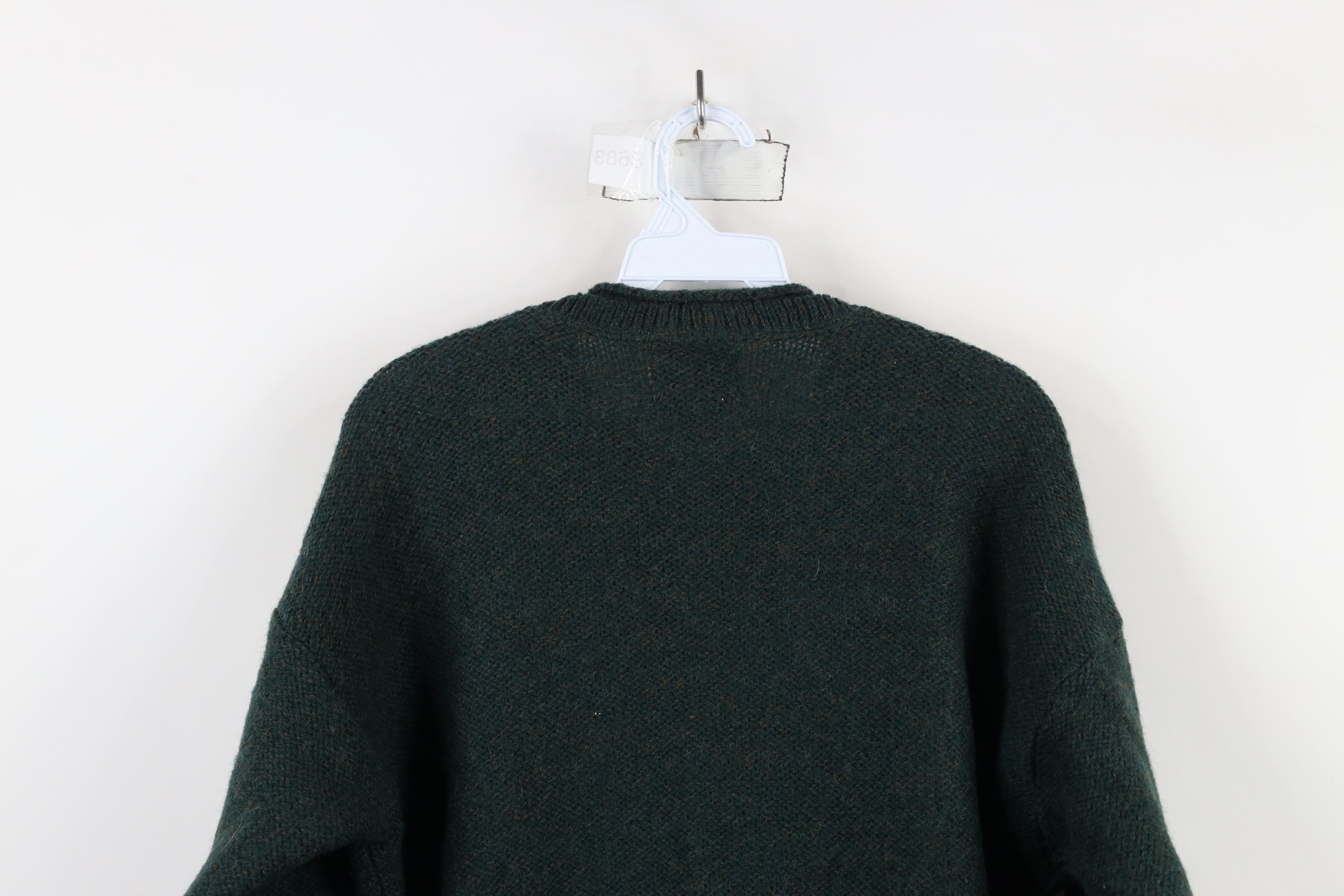 Vintage × Woolrich Woolen Mills Vintage 90s Woolrich Blend Marled Knit Sweater Green USA Size S / US 4 / IT 40 - 7 Thumbnail