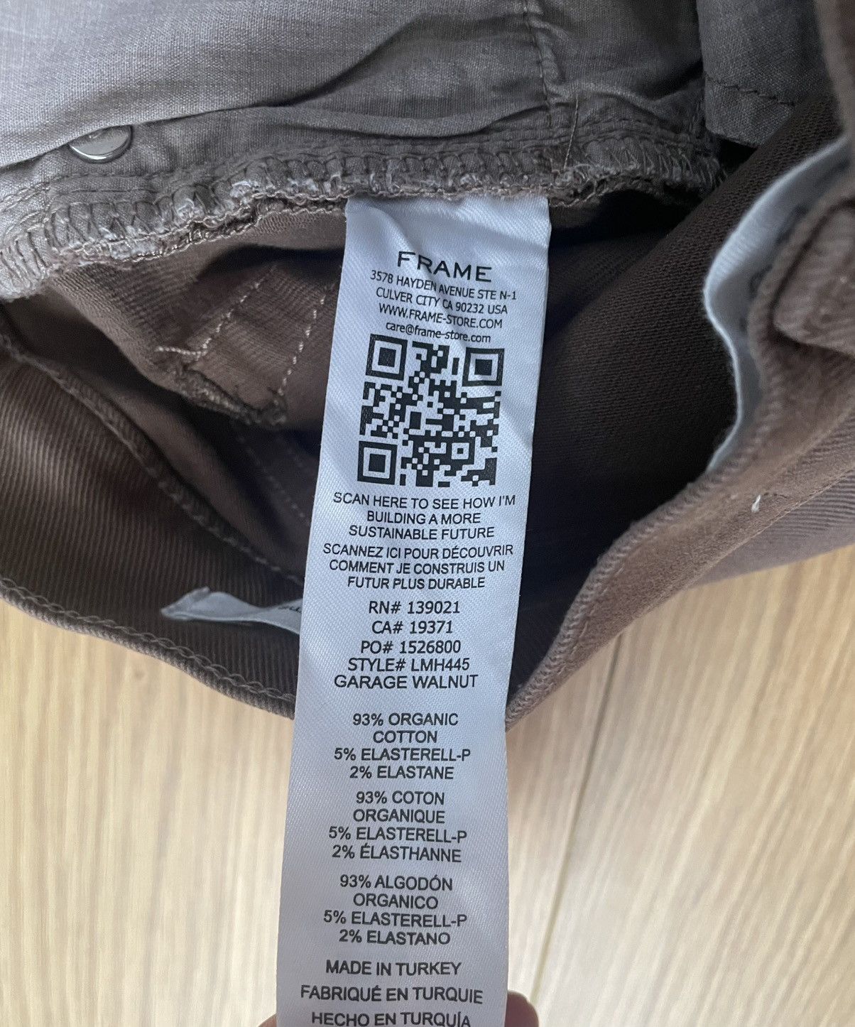 Frame Frame L’homme slim jean Walnut - 31 Size US 31 - 7 Thumbnail