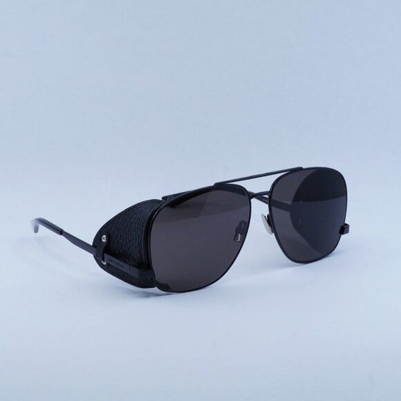 Saint Laurent Paris Saint Laurent SL 653 LEON LEATHER SPOILER 002 Sunglasses Size ONE SIZE - 10 Thumbnail