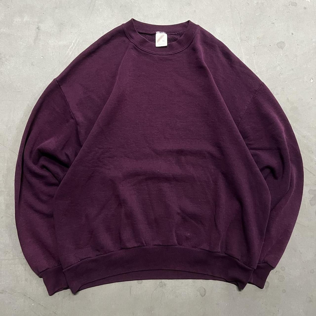 Vintage Crazy Vintage Y2K/2000s Purple Made in Usa Blank Sweatshirt! Size US XL / EU 56 / 4 - 1 Thumbnail