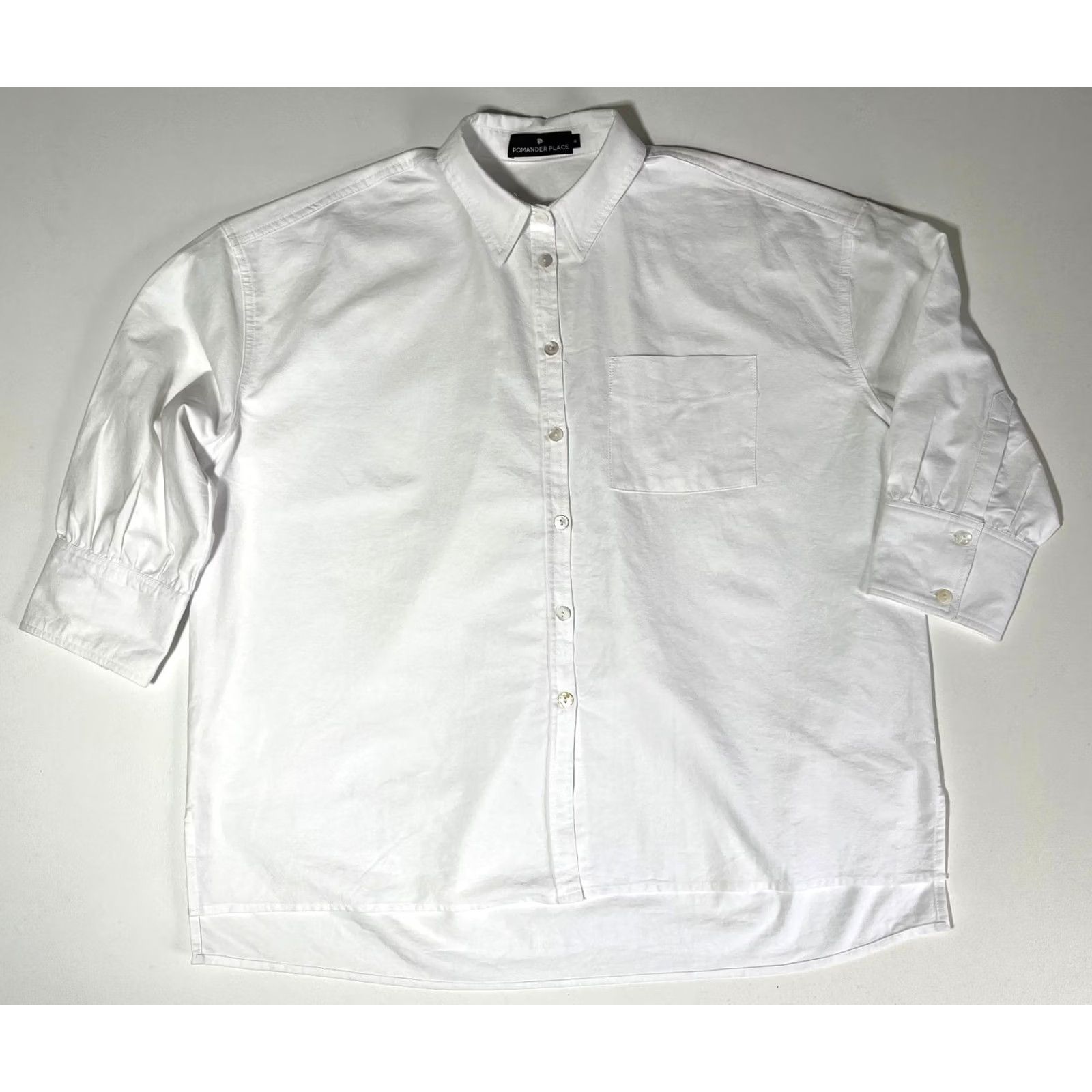 Vintage VINTAGE NWOT Pomander Place White Oxford Adair Boyfriend Shirt Sz M Size M / US 6-8 / IT 42-44 - 6 Thumbnail