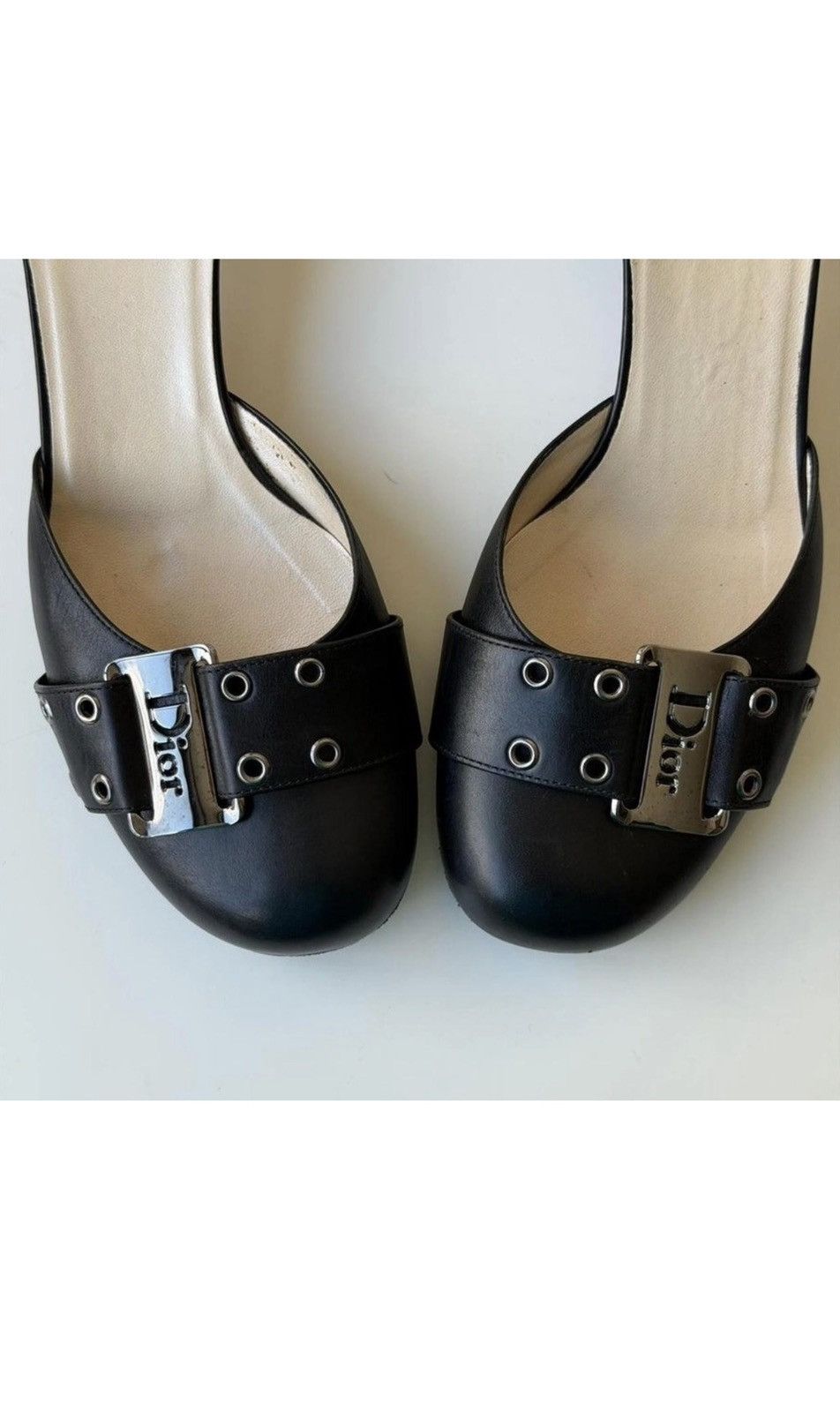 Dior Dior Leather Heels Size US 8 / IT 38 - 4 Thumbnail