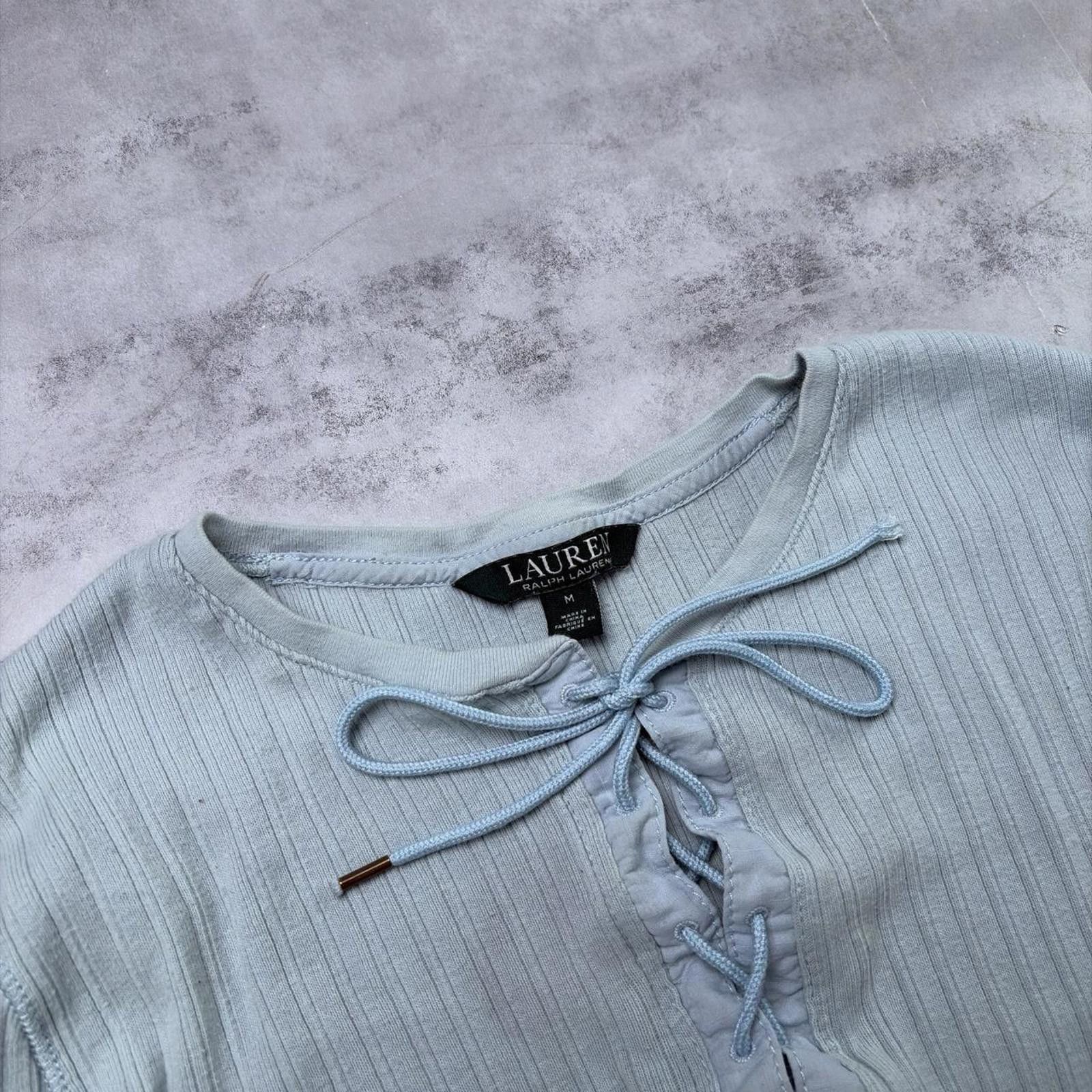 Lauren Ralph Lauren Y2K Lauren Ralph Lauren Grunge Lace Up Women’s Top Size M / US 6-8 / IT 42-44 - 5 Thumbnail