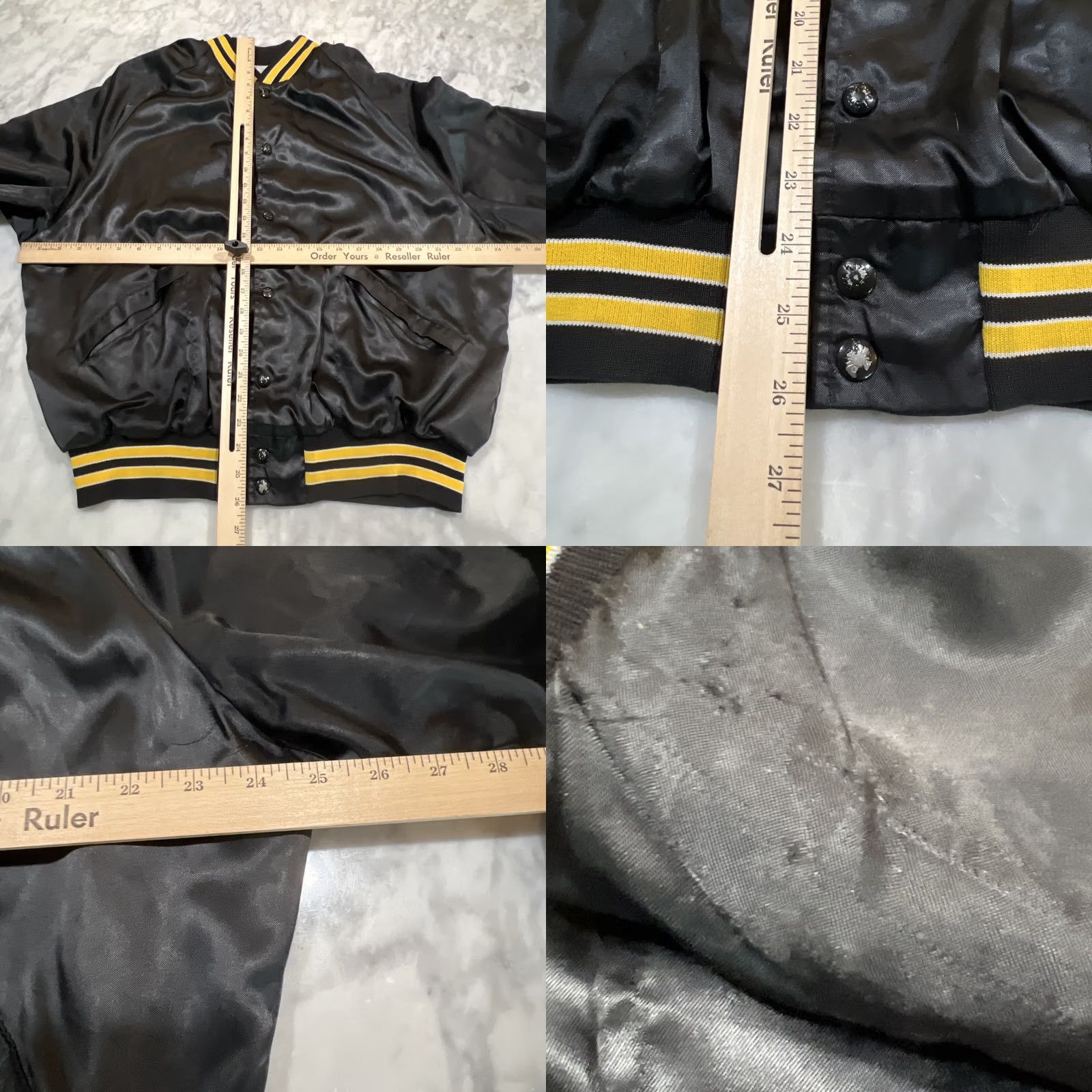 Vintage VINTAGE IBEW Jacket XL Local 111 US Black satin King Louie gold striped Local 111 Mens Womens Boys Girls Size US XL / EU 56 / 4 - 8 Thumbnail