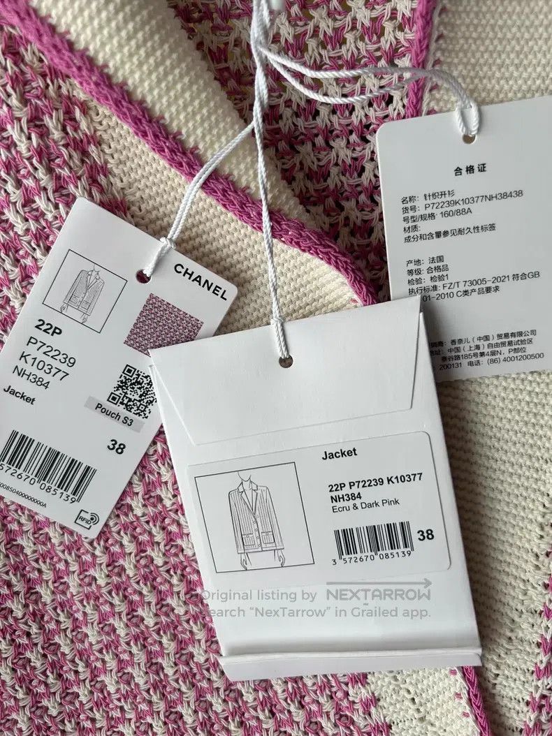 Chanel Chanel 22P Early Spring Preview Pink Purple White Fine Pla Size XS / US 0-2 / IT 36-38 - 6 Thumbnail