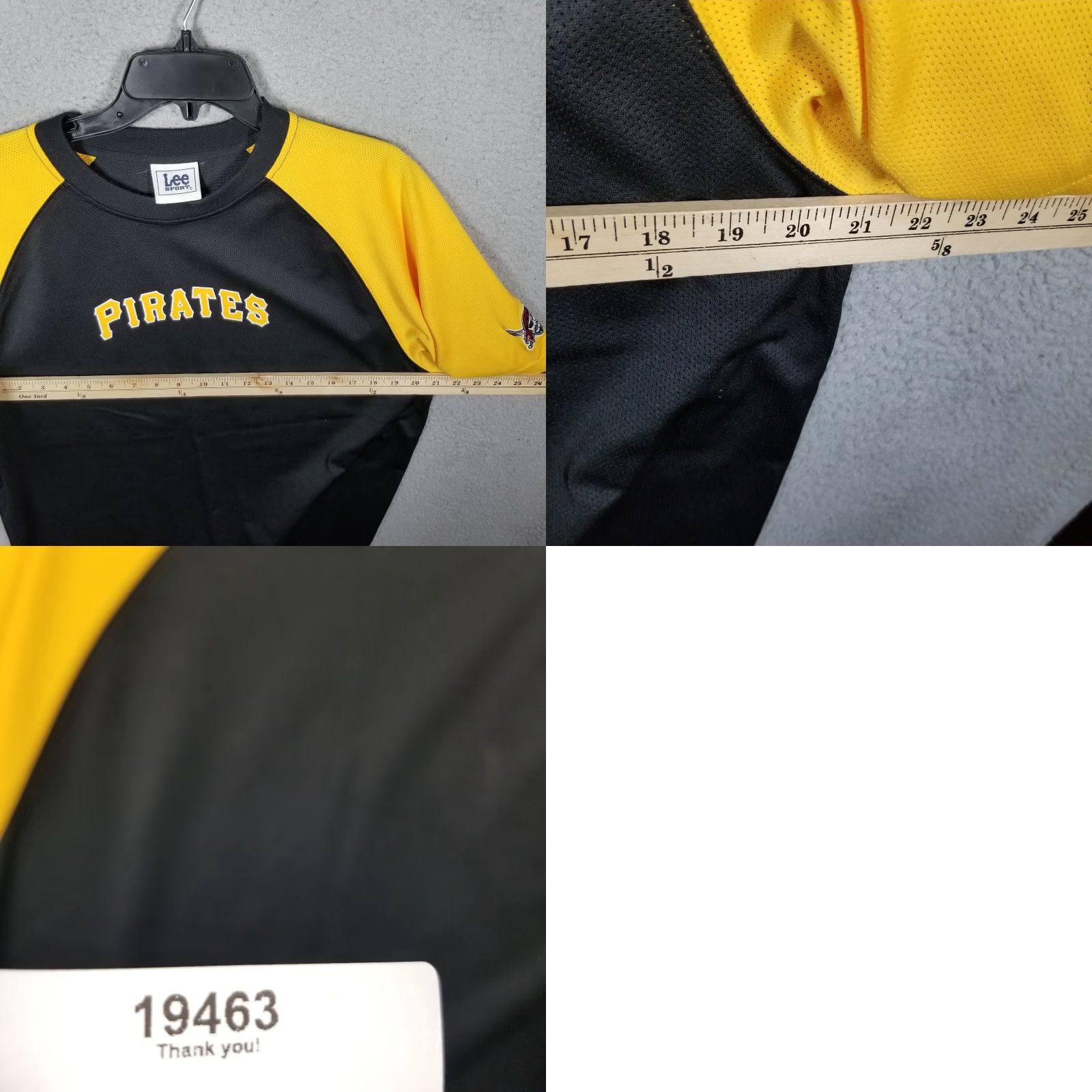 Lee VINTAGE 90s Lee Pittsburgh Pirates Black Baseball T-Shirt Adult Large Graphic Print Mens Size US L / EU 52-54 / 3 - 8 Thumbnail