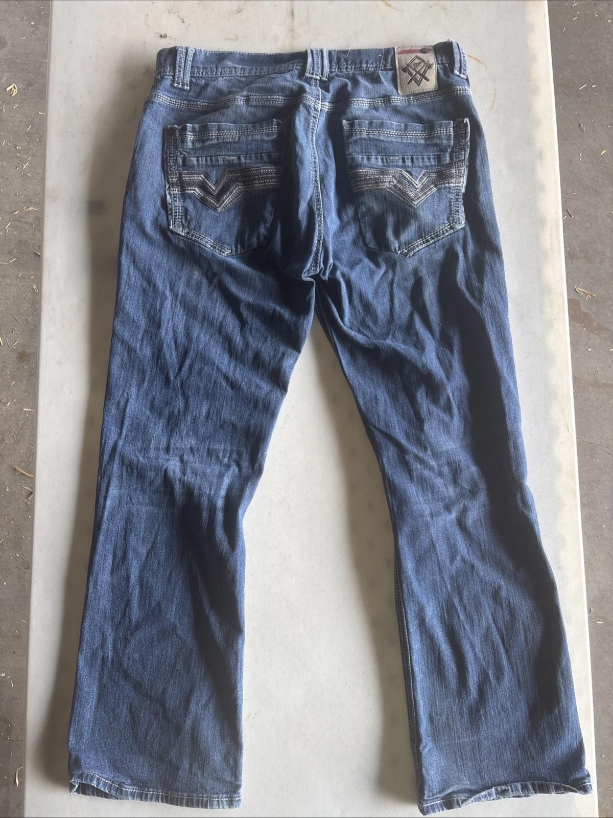 Other Axe & Crown Jeans Men’s 34x28 Blue Slim Fit Straight Leg Size US 34 / EU 50 - 6 Thumbnail