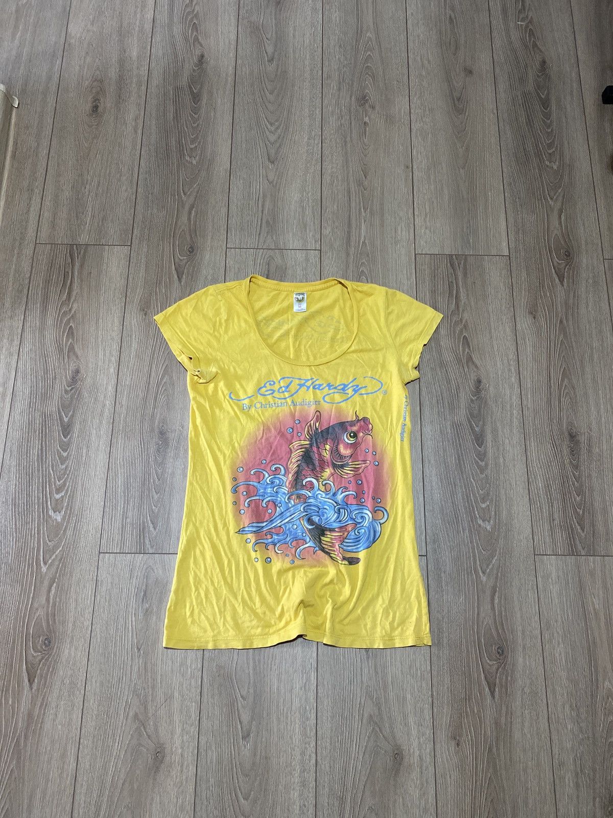 Christian Audigier Vintage Ed Hardy Graphic Tee Shirt Size M / US 6-8 / IT 42-44 - 2 Thumbnail