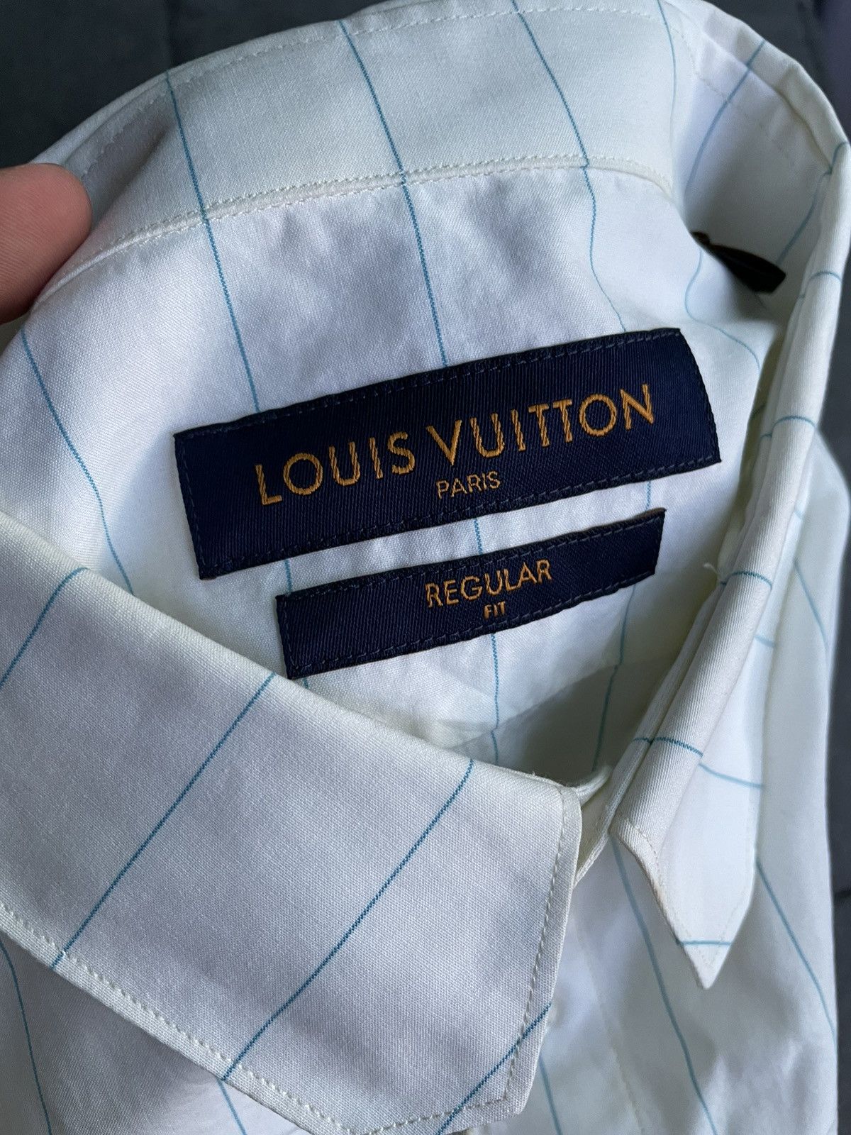 Louis Vuitton Louis Vuitton Monogram Striped Shirt Size US XXL / EU 58 / 5 - 7 Thumbnail