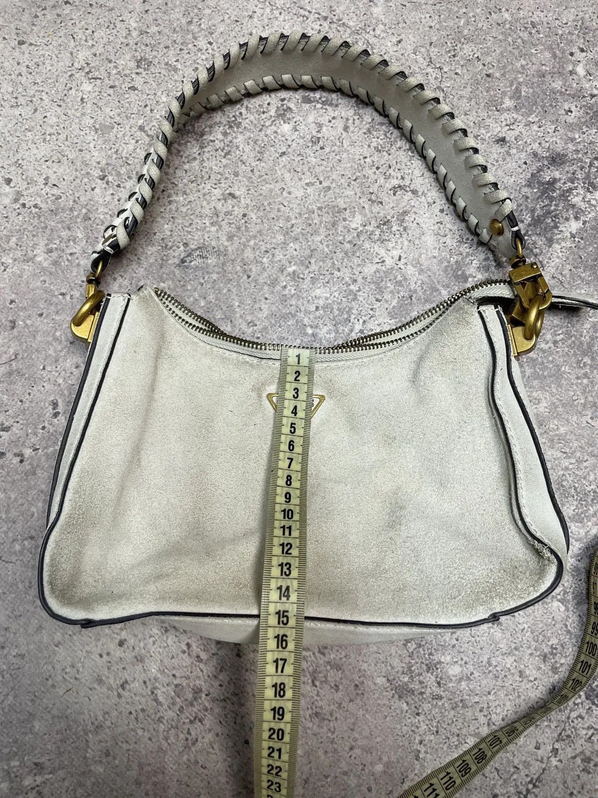 Guess × Vintage Vintage y2k Guess Baguette Avantgarde Shoulder Bag Hobo Size ONE SIZE - 9 Thumbnail