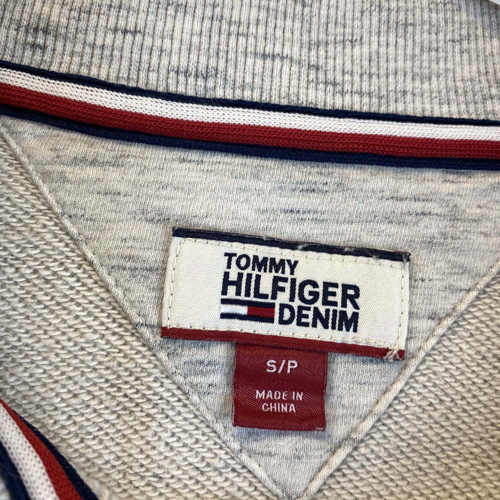 Tommy Hilfiger Tommy Hilfiger Light Gray Full Zip Sweater Jacket Womens Sz S Small 53-10 Cardigan Long Sleeve Knit 100% Cotton Fully Zip Front Size S / US 4 / IT 40 - 3 Thumbnail