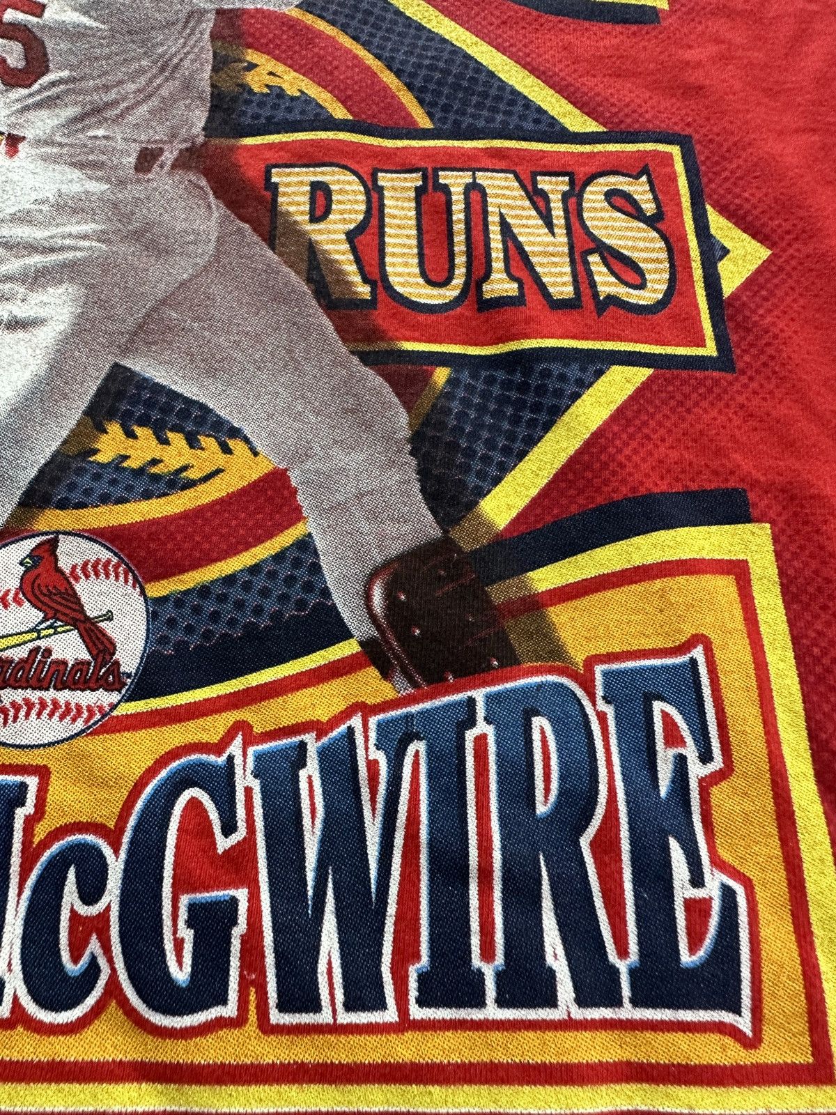 Vintage Vintage 90s Mark McGwire Home Run Graphic Tee Size US XXL / EU 58 / 5 - 4 Thumbnail