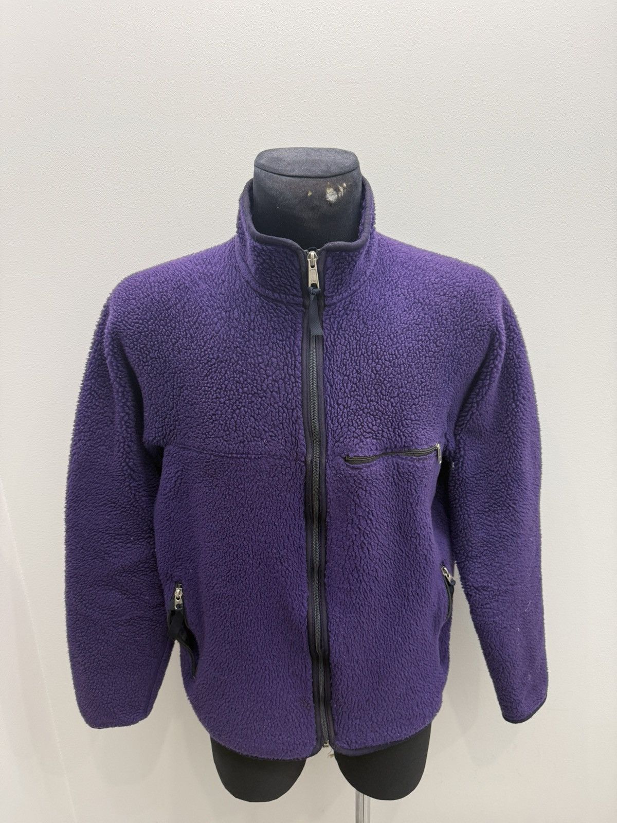 Patagonia Vintage 80s Patagonia Deep Pile Fleece Zip Jacket Size US XL / EU 56 / 4 - 1 Thumbnail