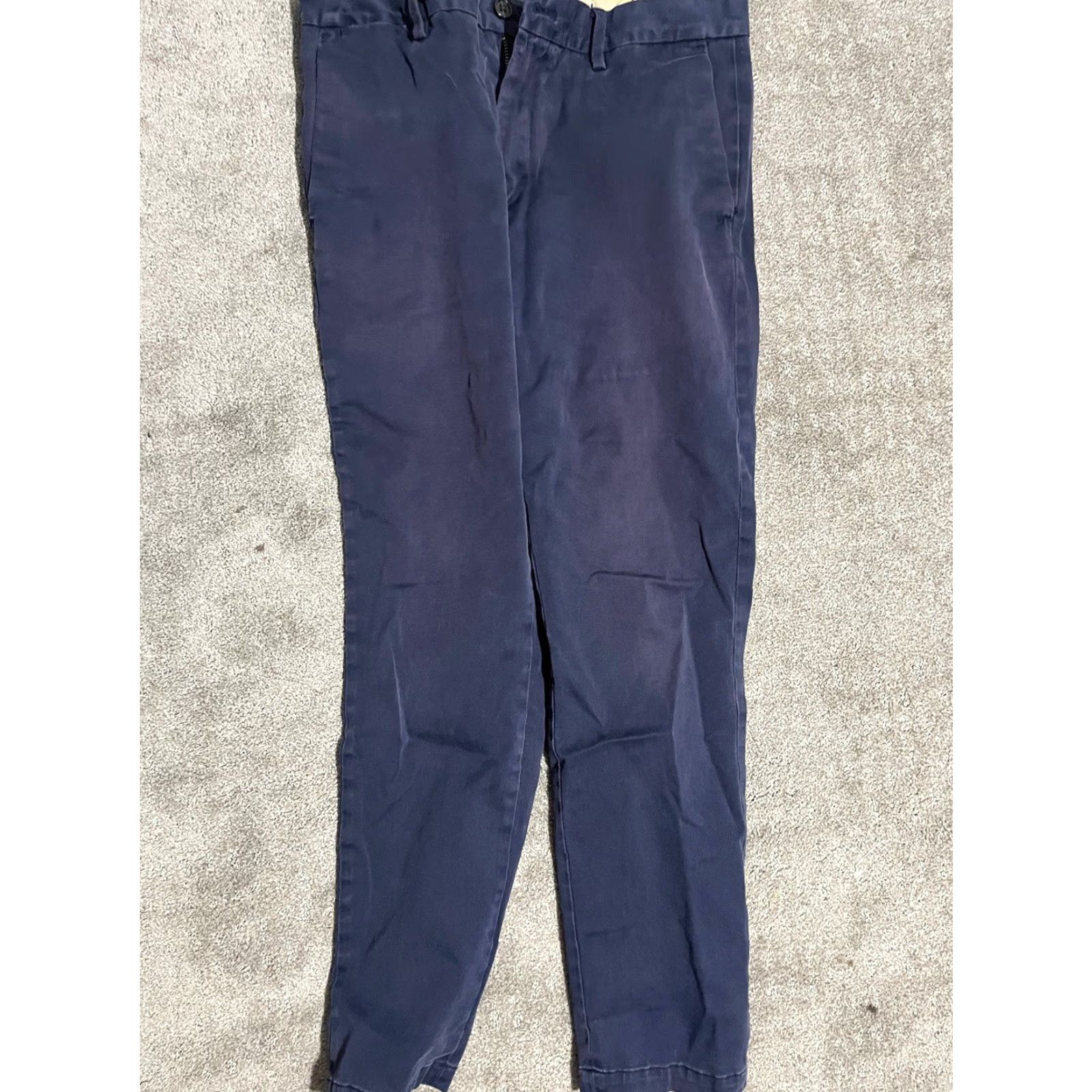 Banana Republic VINTAGE Banana Republic Men's Skinny Fit Chino Pants 33x32 Blue Stretch Casual Office Smart Size US 33 - 4 Thumbnail