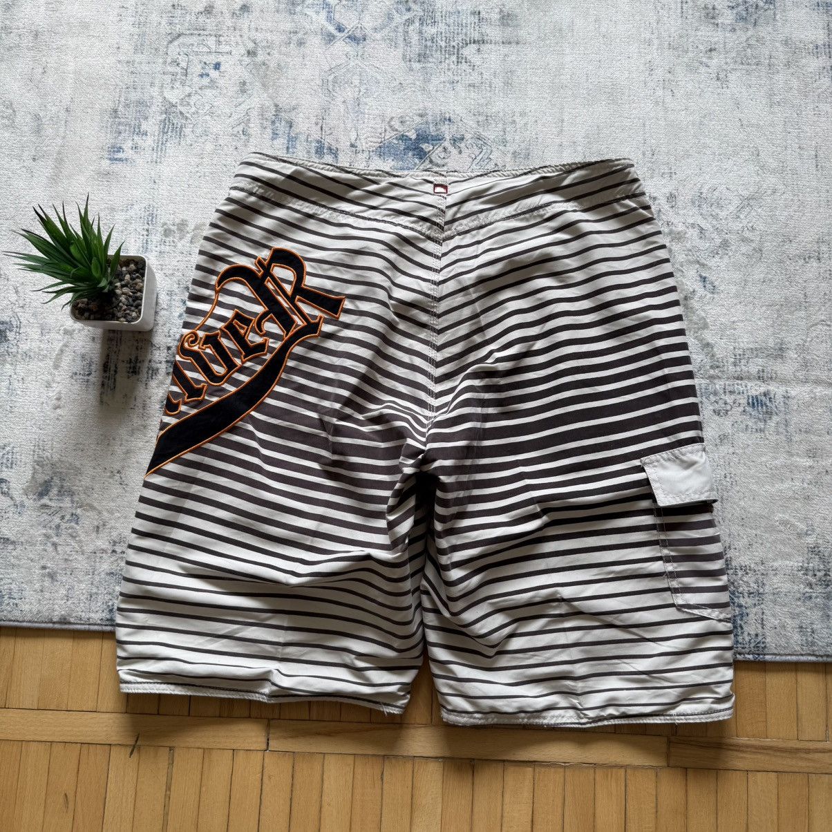 Quiksilver 📌 Vintage Y2K Quiksilver Surfing BoardShorts Embroidered Size US 36 / EU 52 - 11 Thumbnail