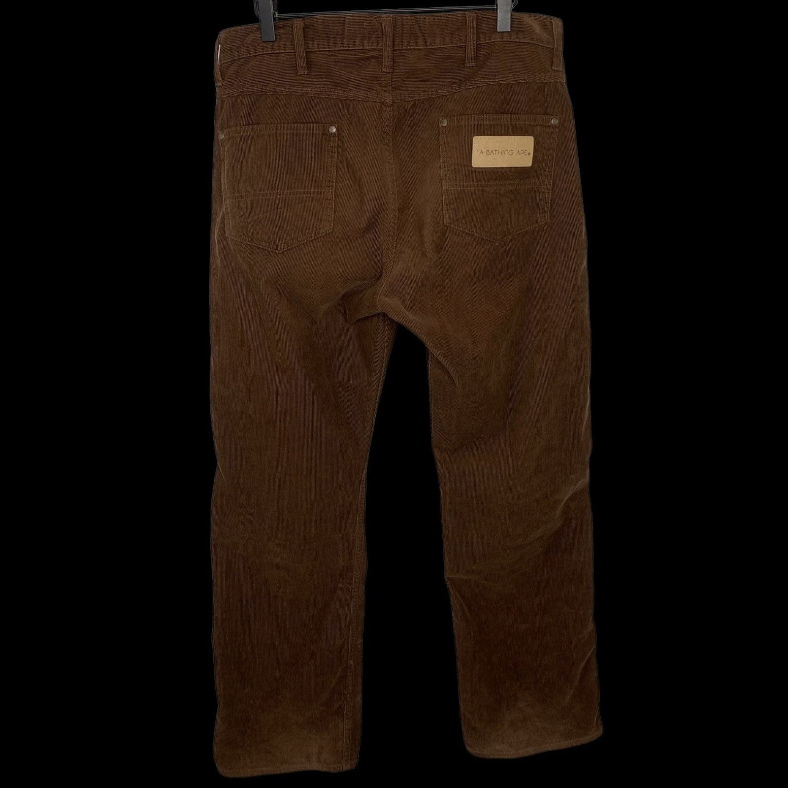 Bape OG Corduroy Pants (Brown) | L (~34) Size US 34 / EU 50 - 1 Thumbnail