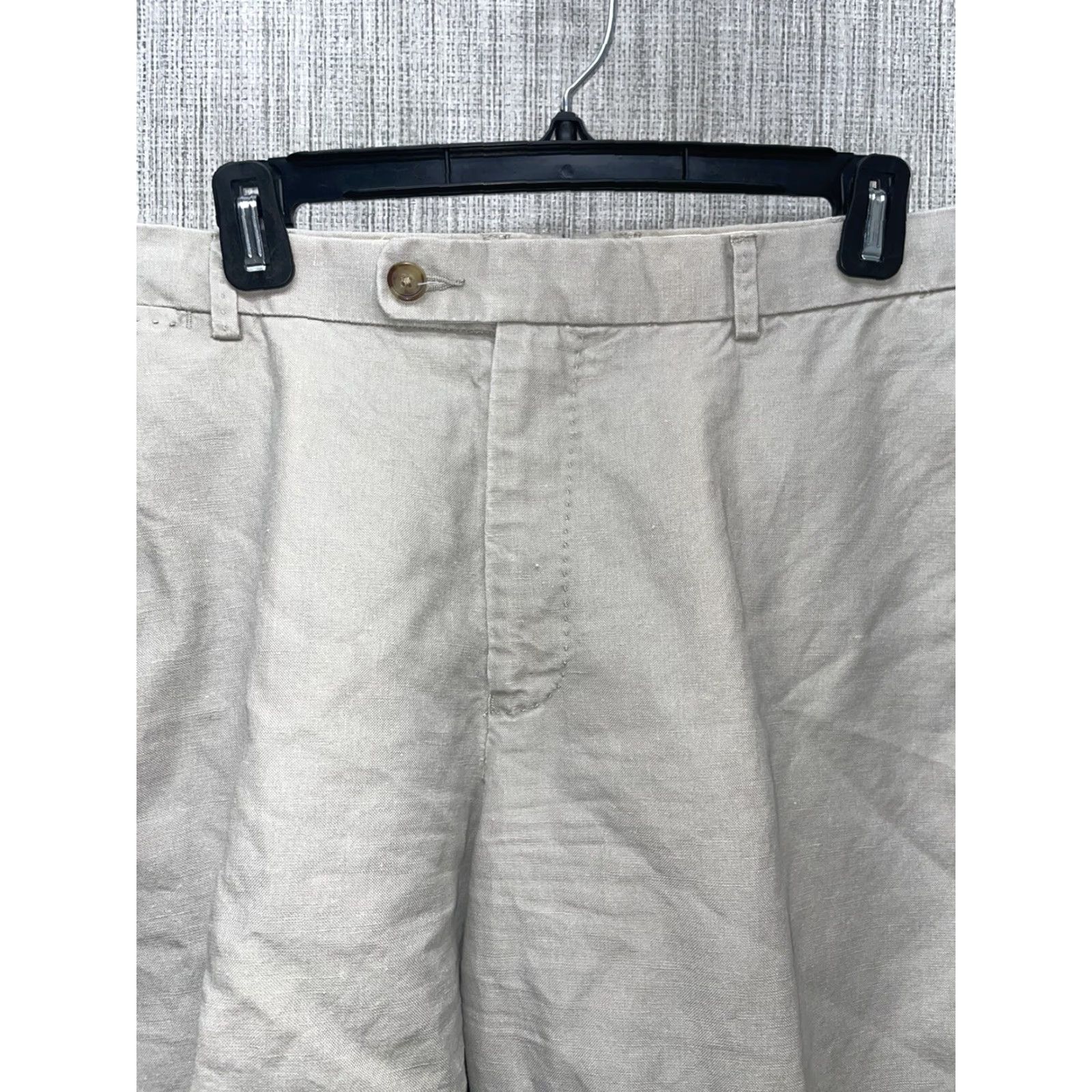 Peter Millar Peter Millar Linen Blend Beige Chino Shorts Mens Size 35 Size US 35 - 2 Thumbnail