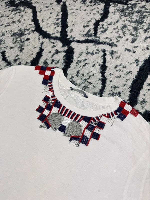 Alexander McQueen Alexander McQueen T-shirt white logo 40 L Size US L / EU 52-54 / 3 - 3 Thumbnail