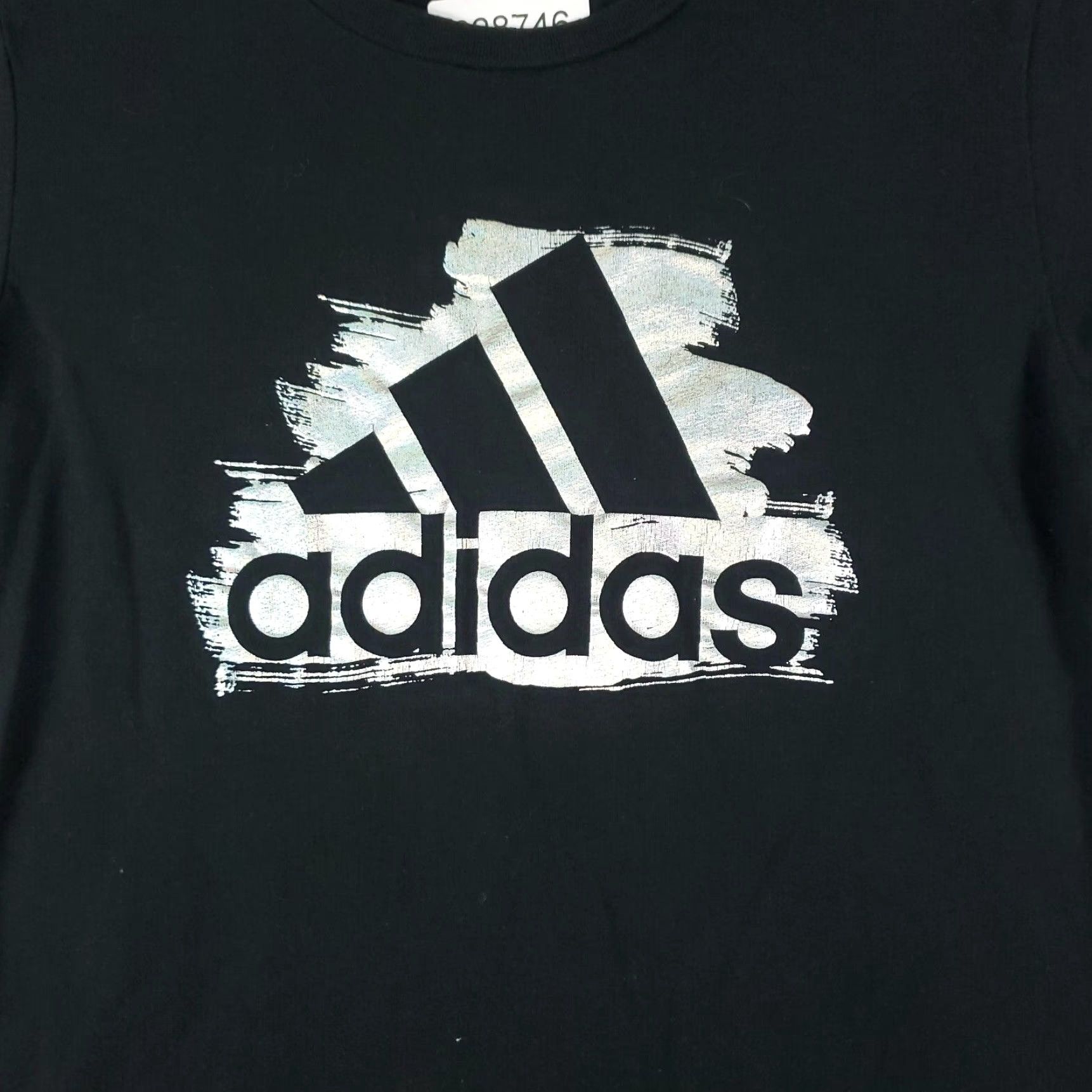 Adidas VINTAGE Adidas Women's T-Shirt XS Black Logo Casual Short Sleeve Cotton 90s Size XS / US 0-2 / IT 36-38 - 2 Thumbnail