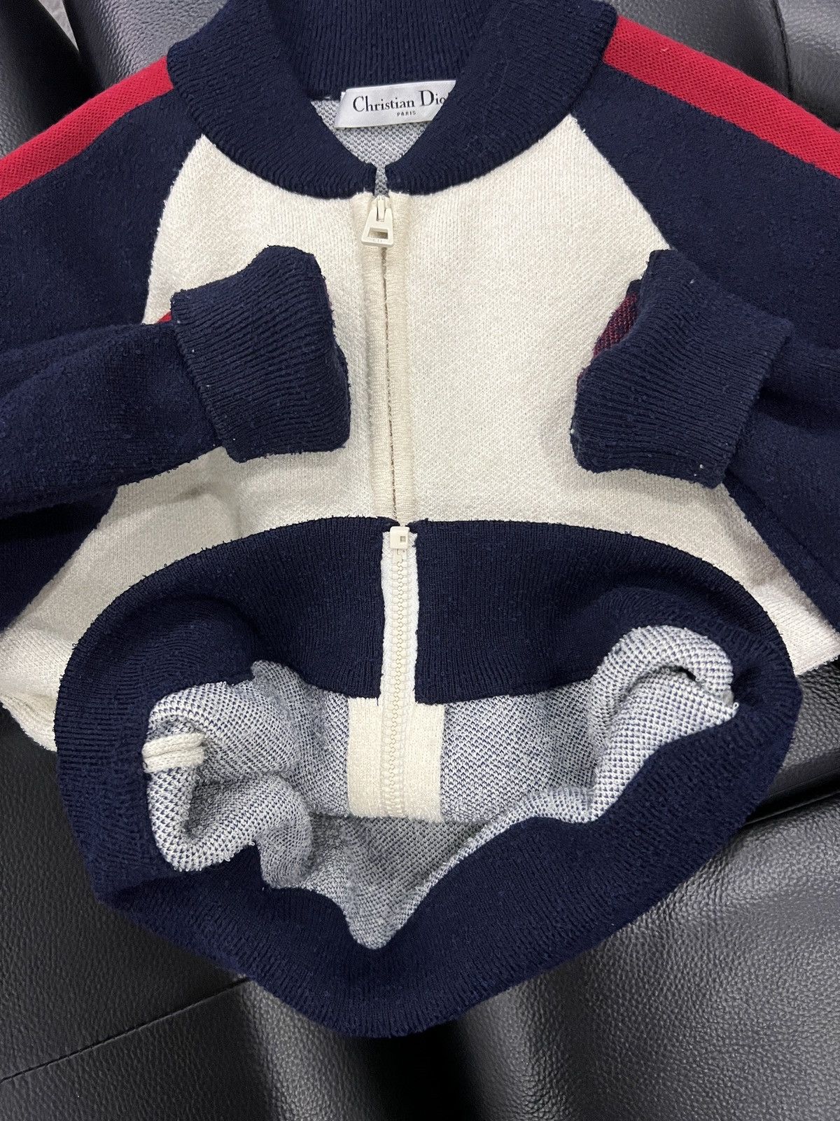 Dior Christian Dior "I Love Paris" Wool Knit Baseball Jacket Size US XS / EU 42 / 0 - 6 Thumbnail