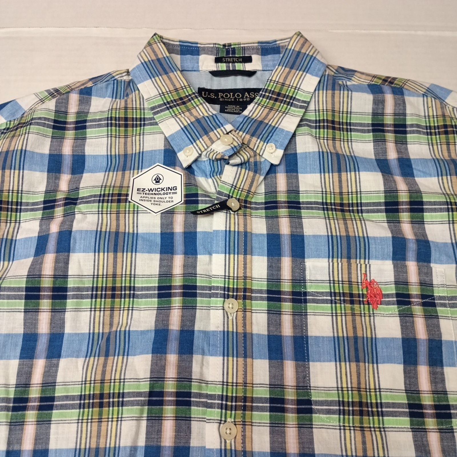 U.S. Polo Assn. U.S. Polo Assn. Button Woven Shirt Men's L Multicolor Plaid Size US L / EU 52-54 / 3 - 3 Thumbnail