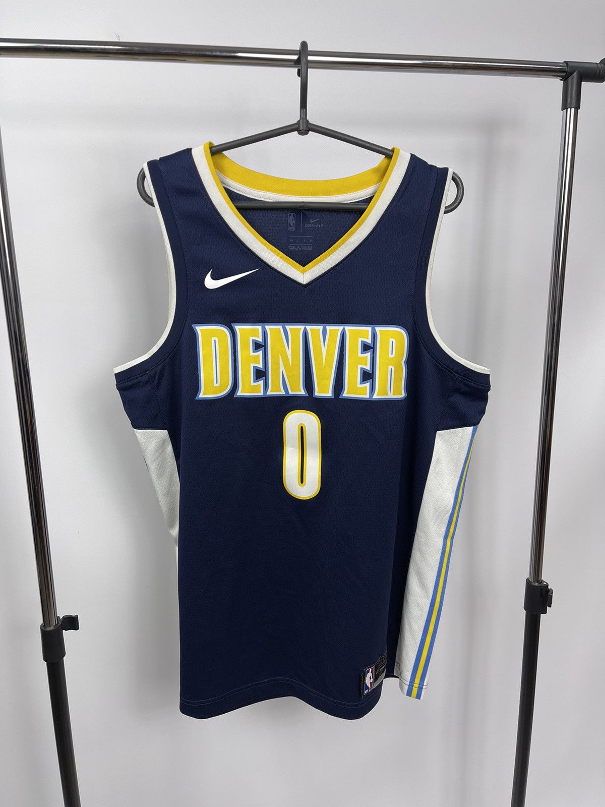 Nike Emmanuel Mudiay Denver Nuggets Jersey size 48 EUC Alternate Size US M / EU 48-50 / 2 - 2 Thumbnail